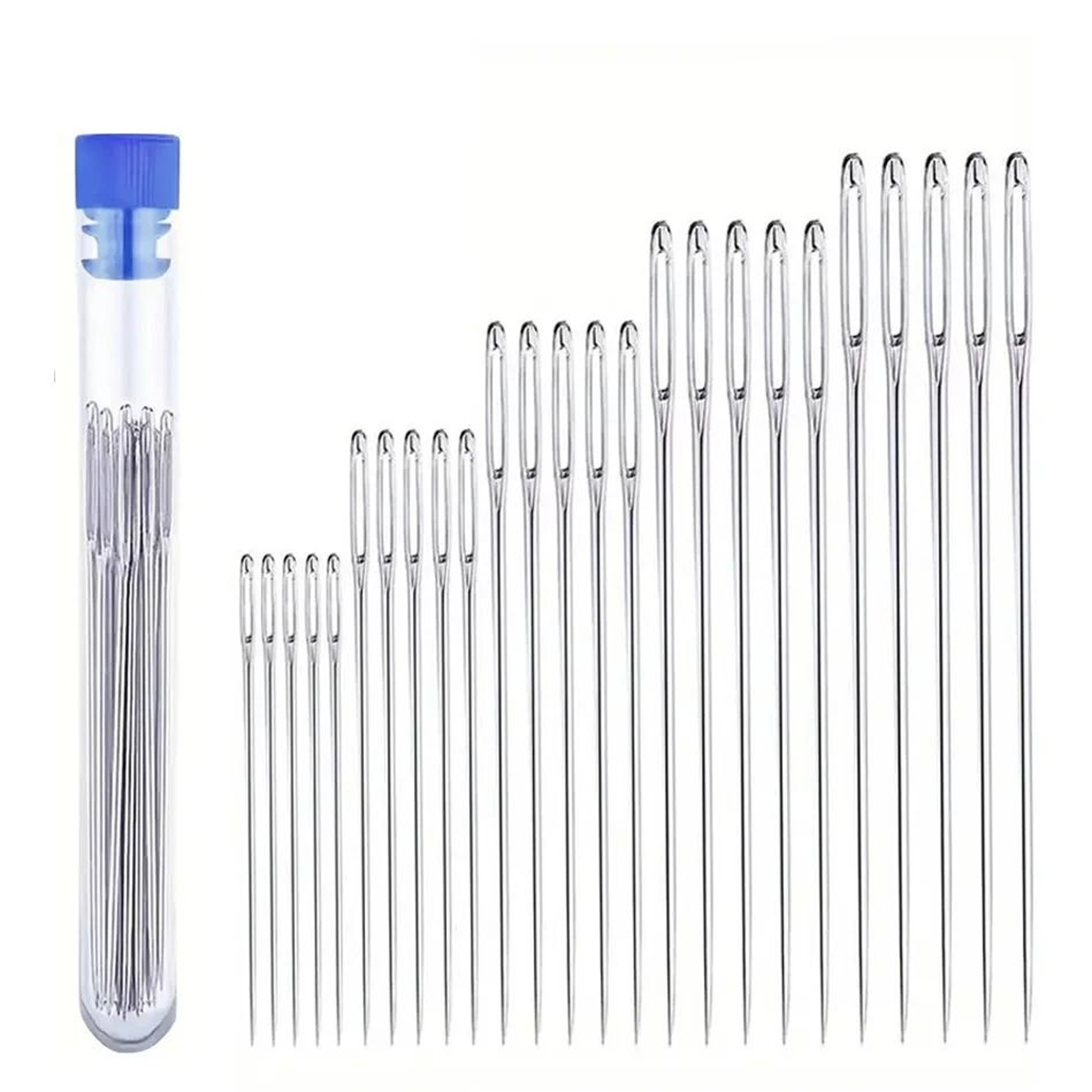 1525PCS Large Eye Steel Sewing Needles For Leather Yarn And Crafts 2
