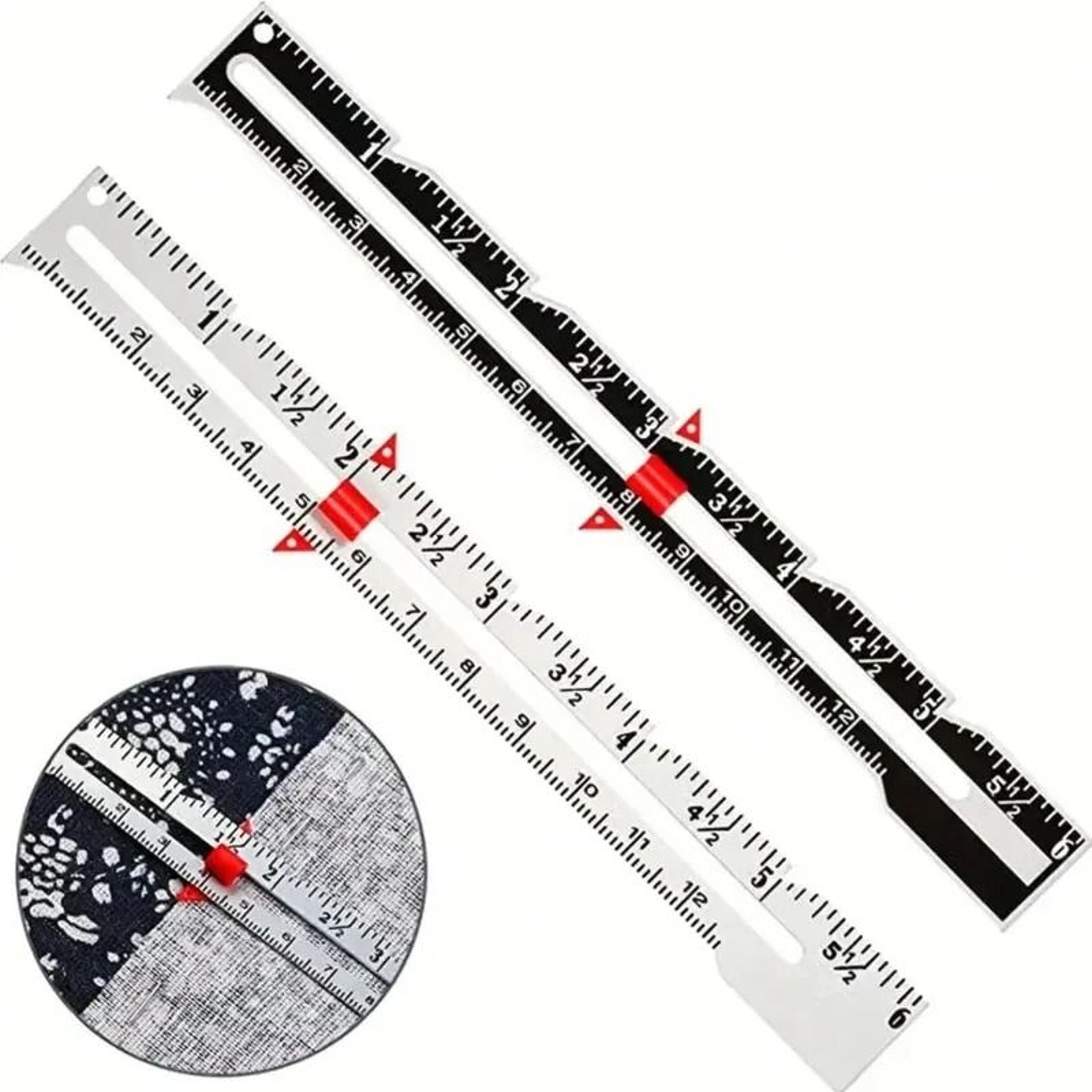 Metal Sliding Sewing Gauge For Quilting Hemming And Craft Measurements 4