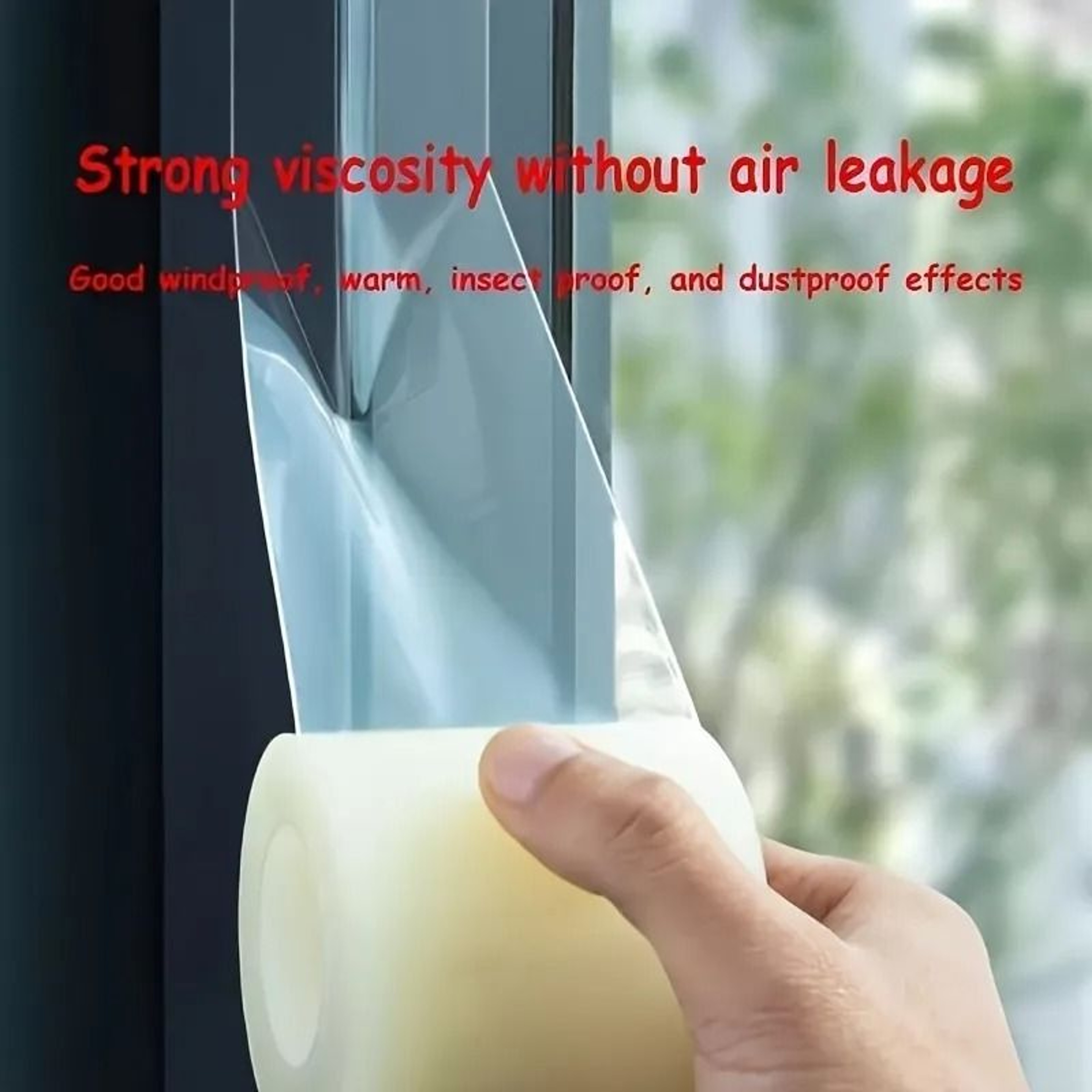 2Roll Waterproof Window Sealing Tape For Draft And Winter Protection 6