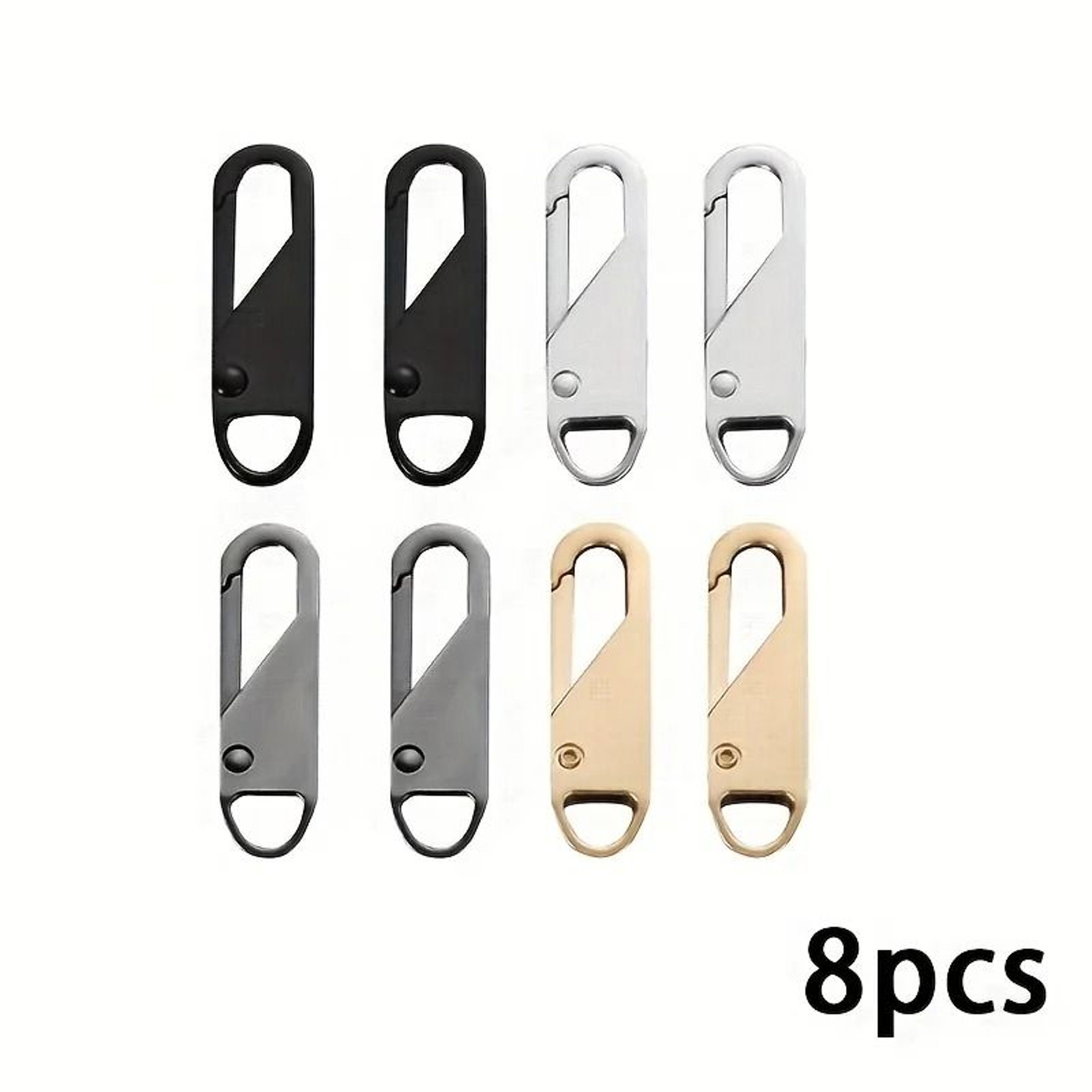 8PCS Universal Instant Zipper Repair Sliders For Bags Clothing And Luggage 2