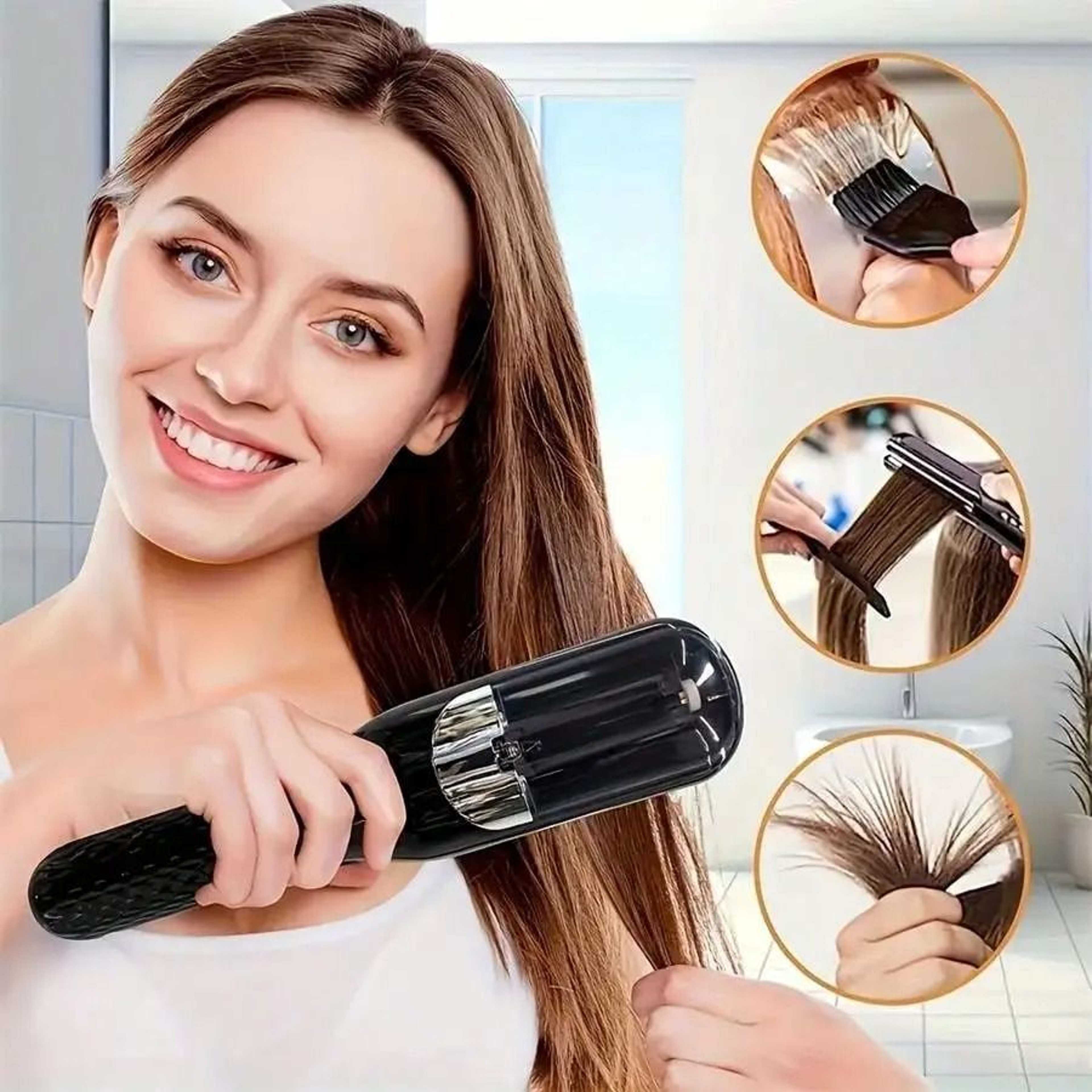 Cordless Automatic Split End Hair Trimmer For Dry Damaged Hair 12