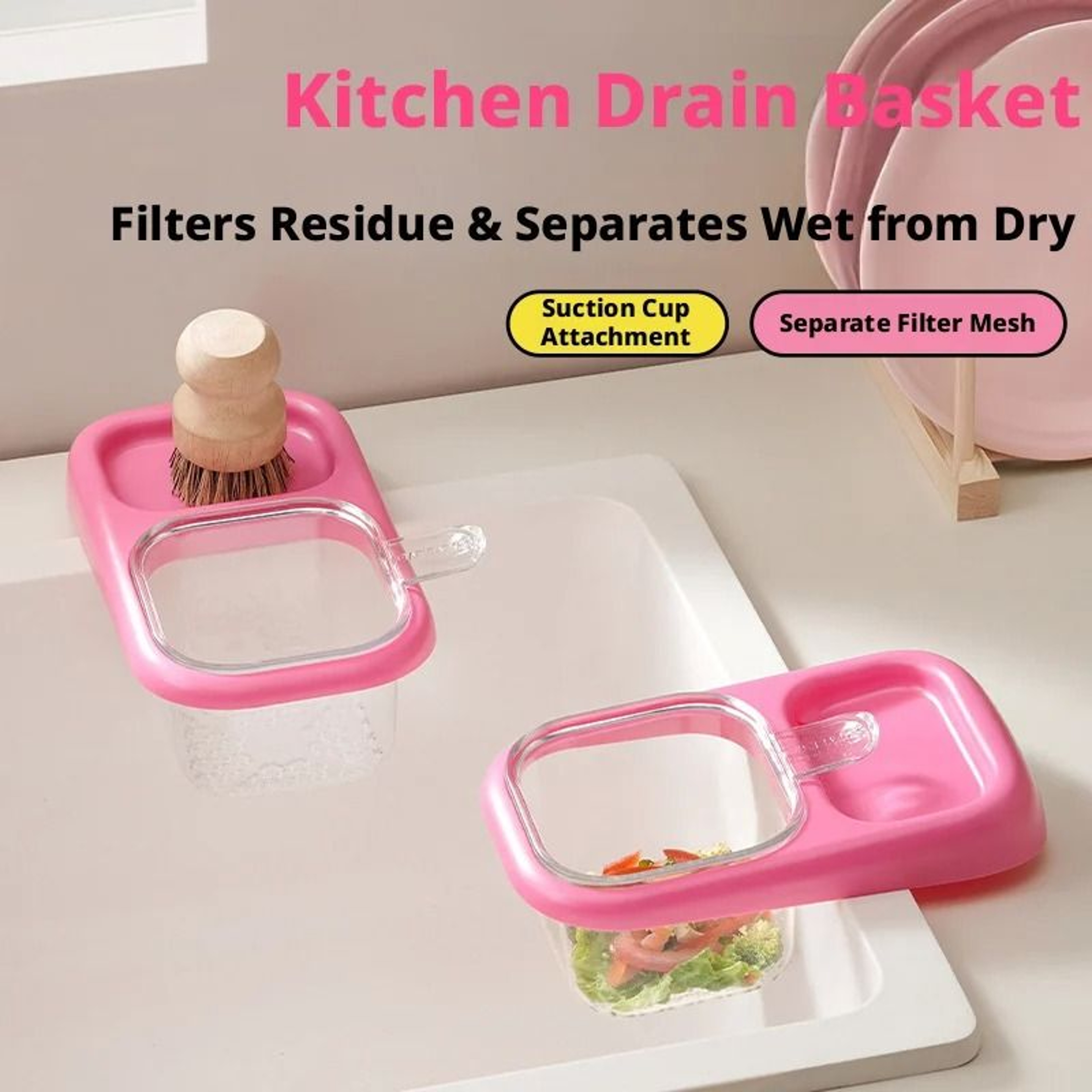 Kitchen Sink Food Waste Strainer Basket For Leftovers And Tea Leaves 6
