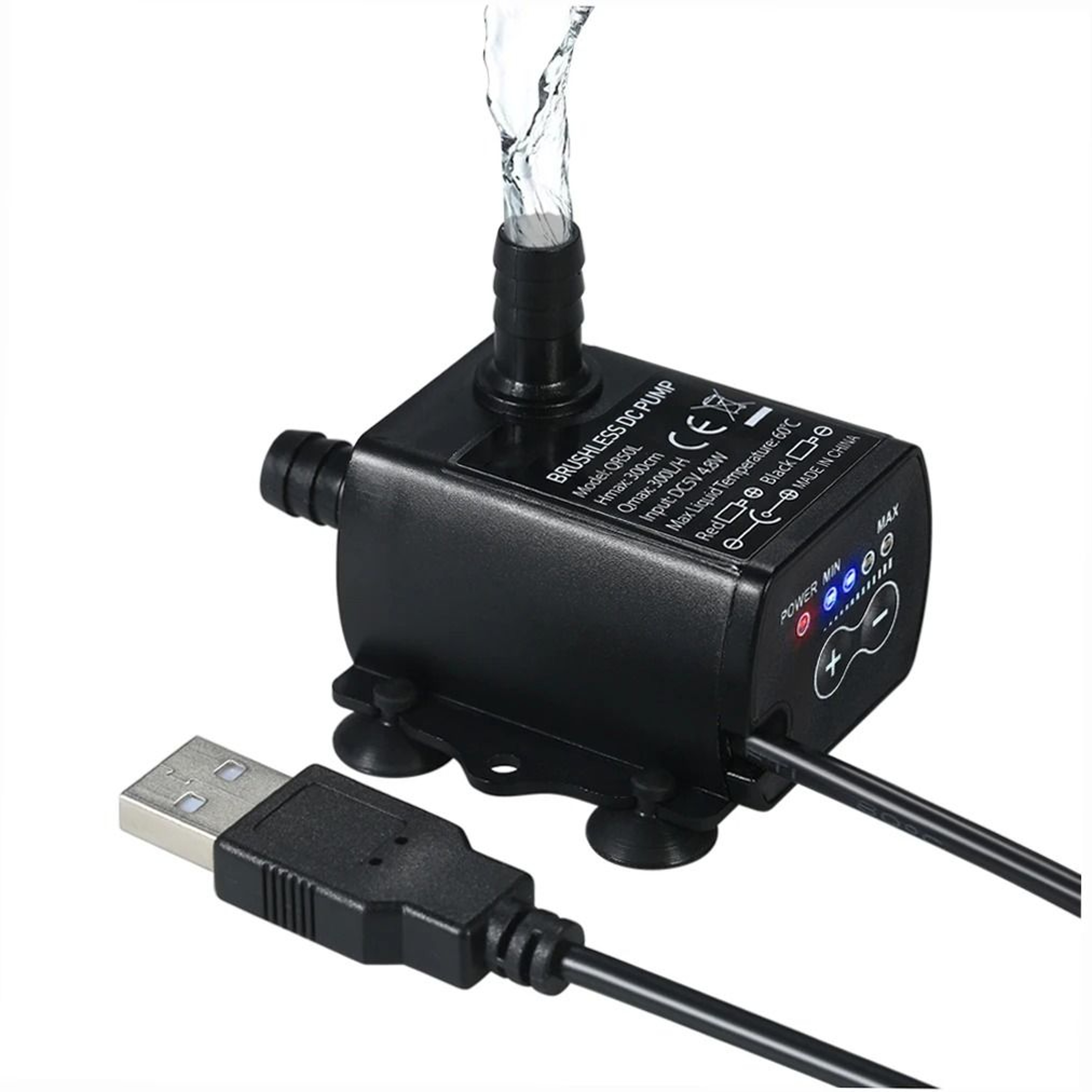 Mini USB Submersible Water Pump With Adjustable Flow For Aquariums And Fountains 2
