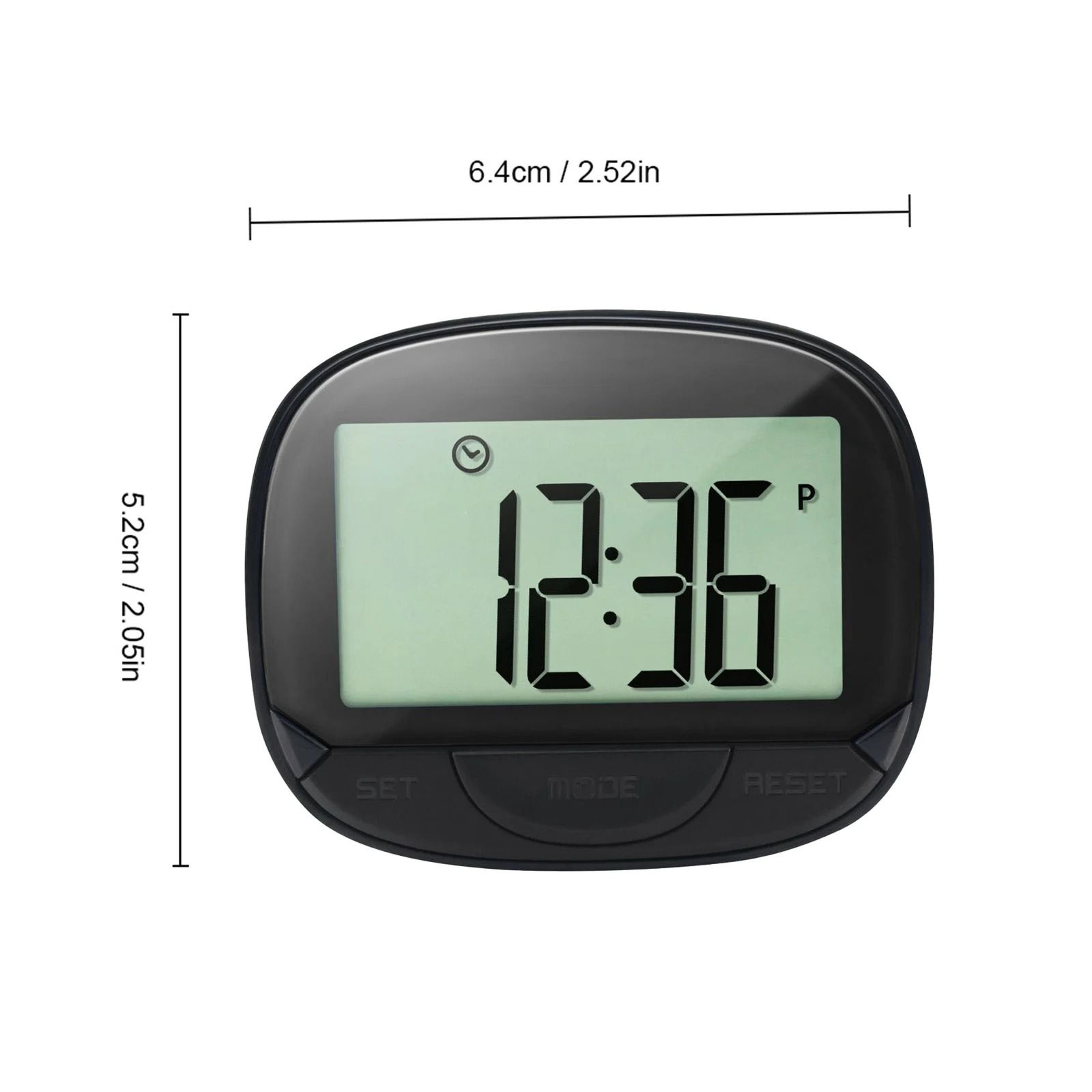 3D ClipOn Pedometer Step Counter For Walking Distance And Calories 2