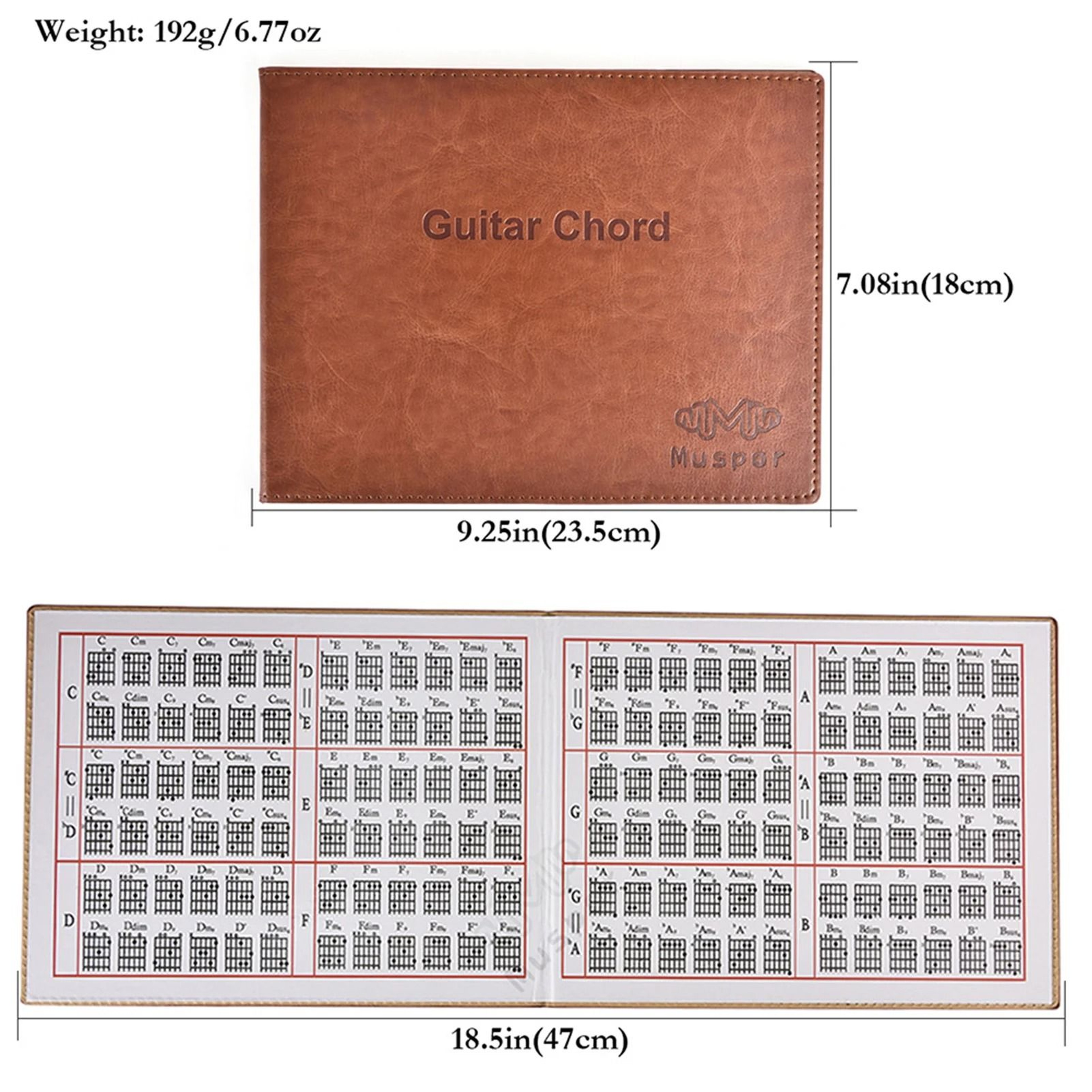 6String Guitar Chord Book For Acoustic Classical And Electric Guitar 1