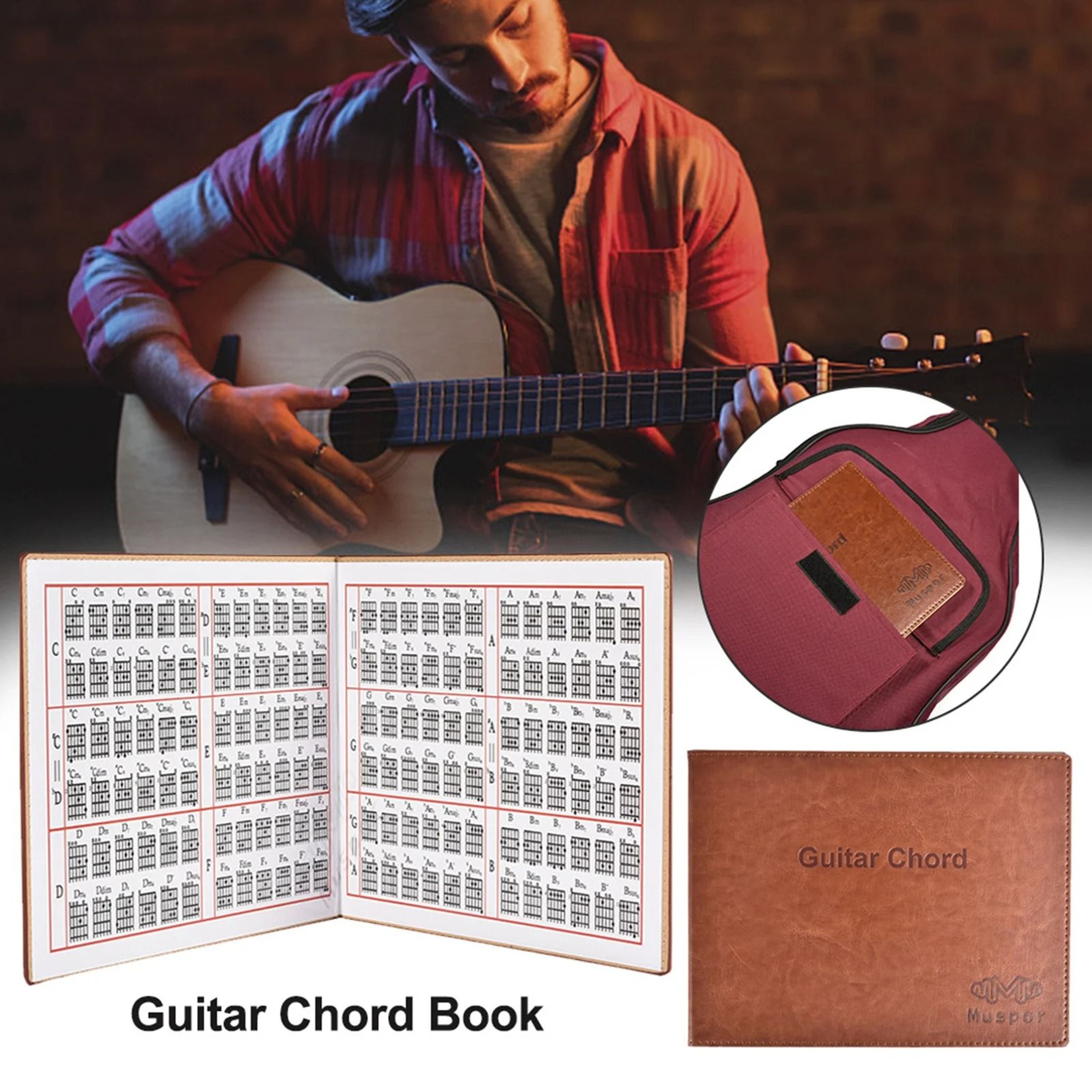 6String Guitar Chord Book For Acoustic Classical And Electric Guitar 0