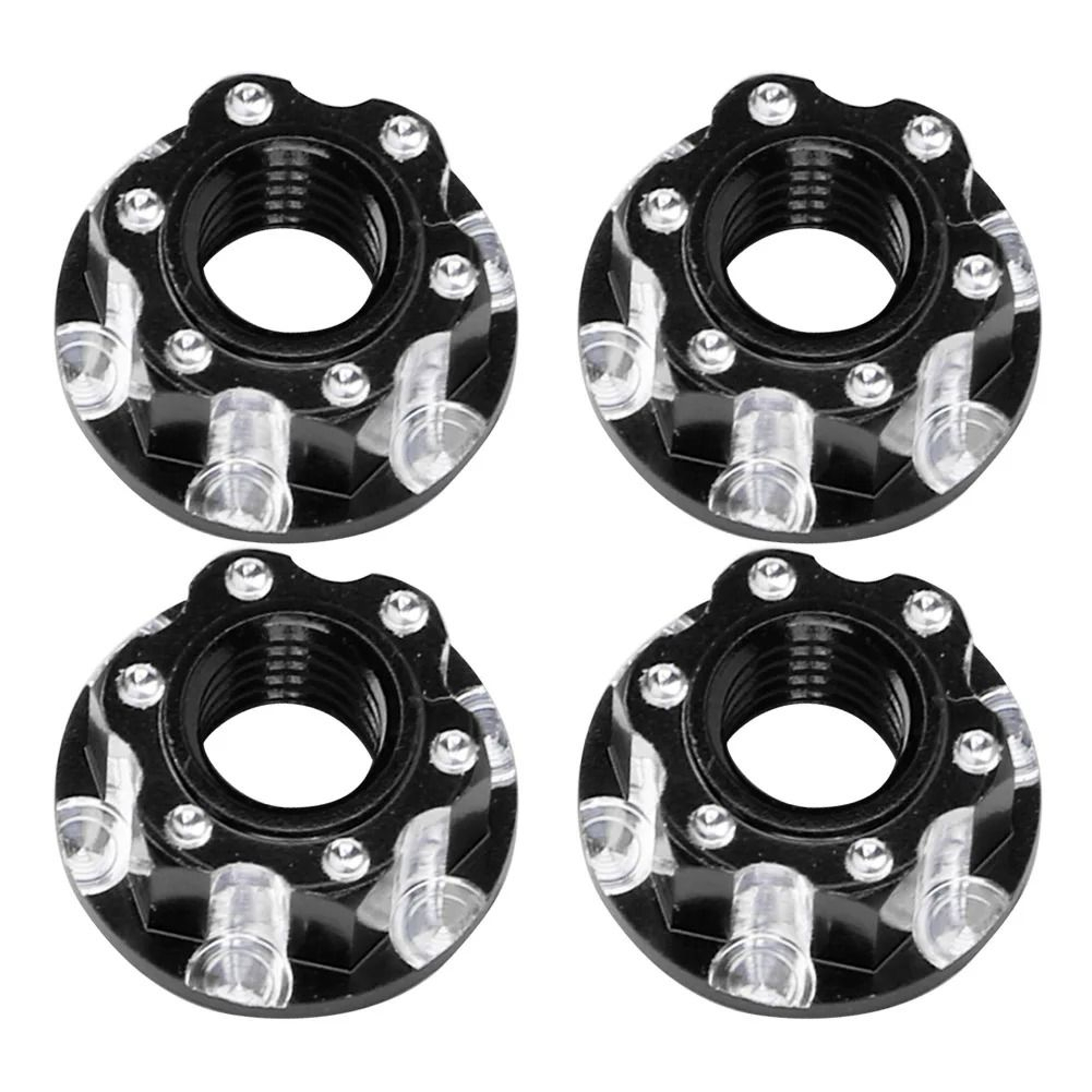 4PCS M4 Aluminum Hex Nuts For HSP D3 D4 110 RC Cars 1