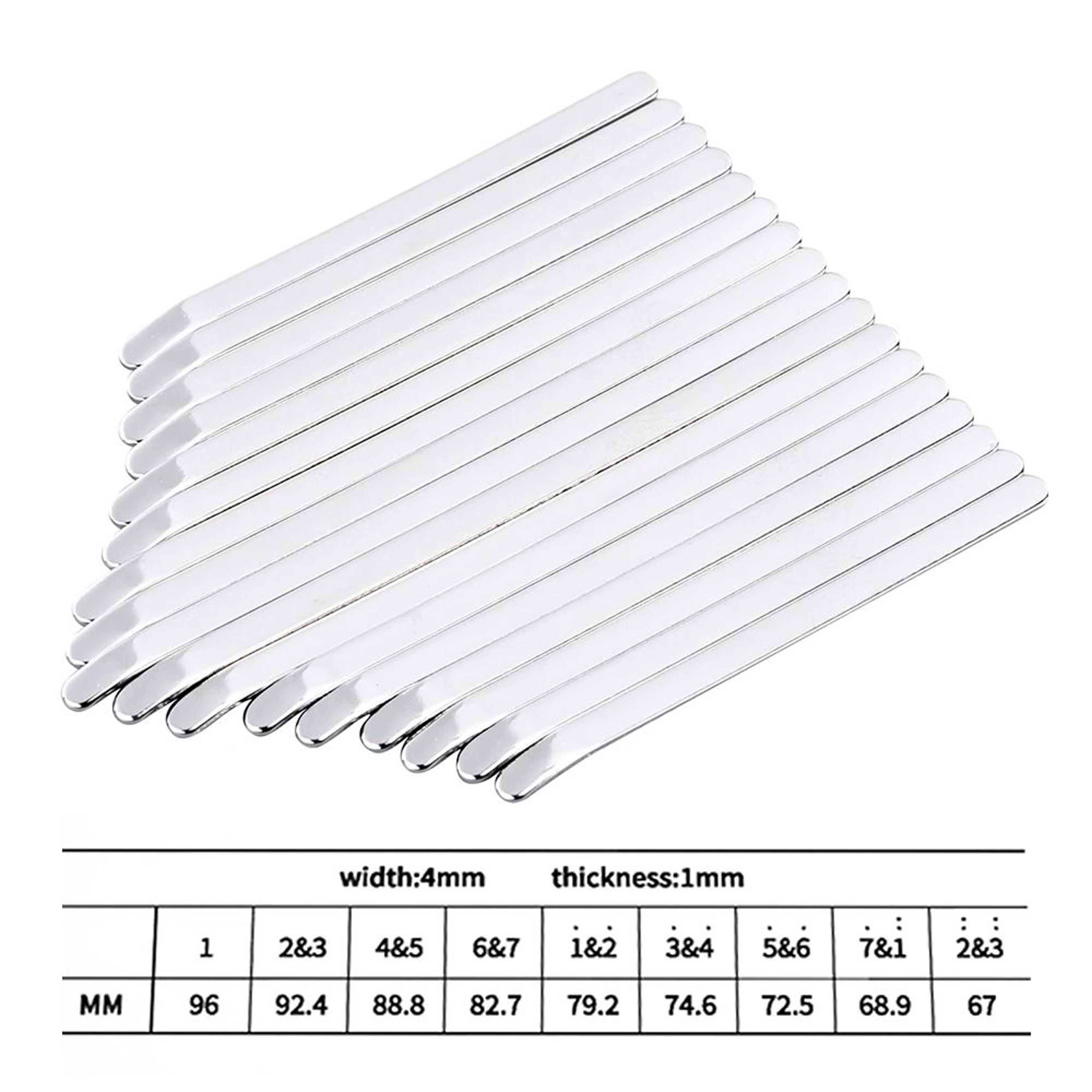 LINGTING 17Key Kalimba Replacement Keys Manganese Steel Tines With Note Stickers 5