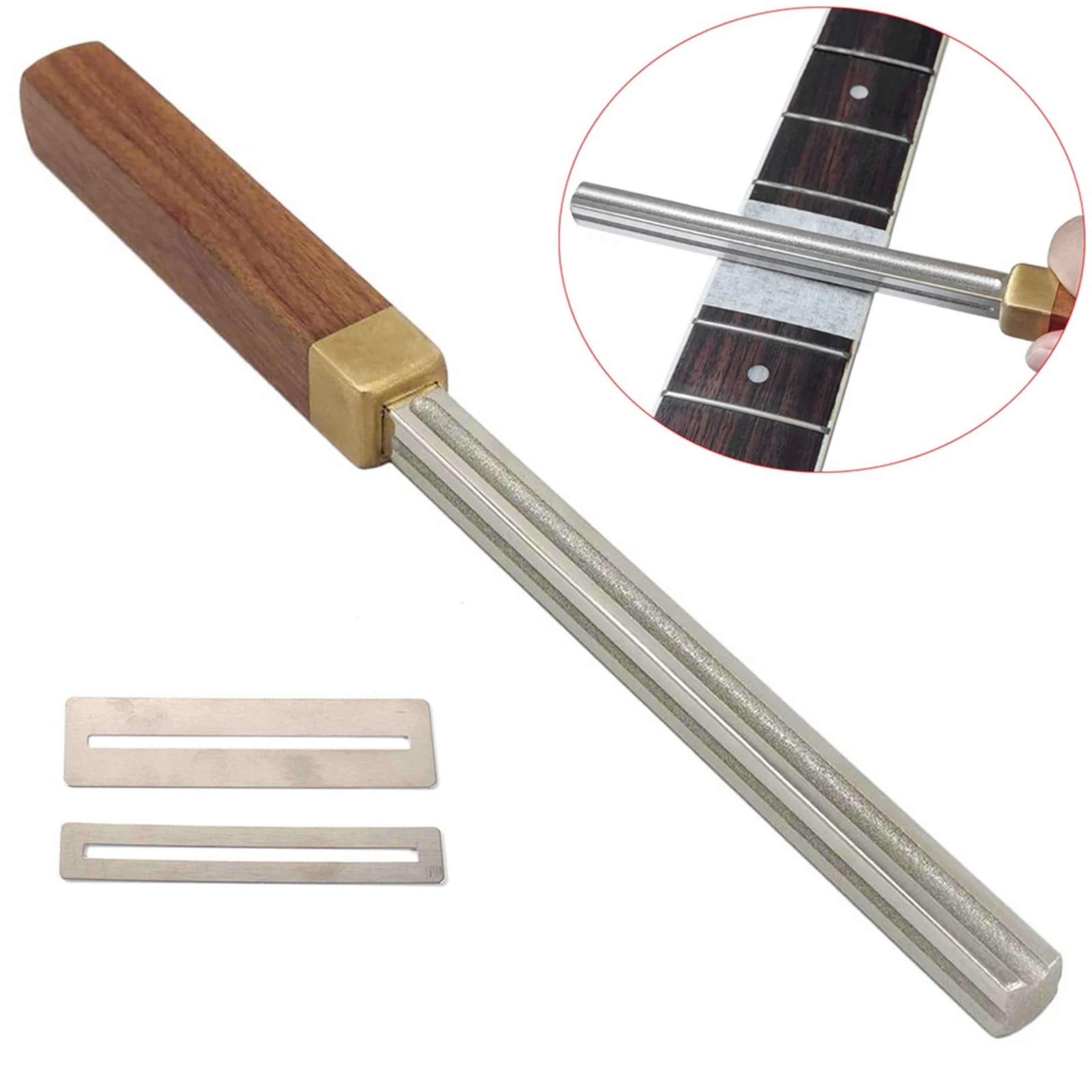 4Edge Diamond Guitar Fret File With Fretboard Guards For Guitar Bass And Ukulele 1
