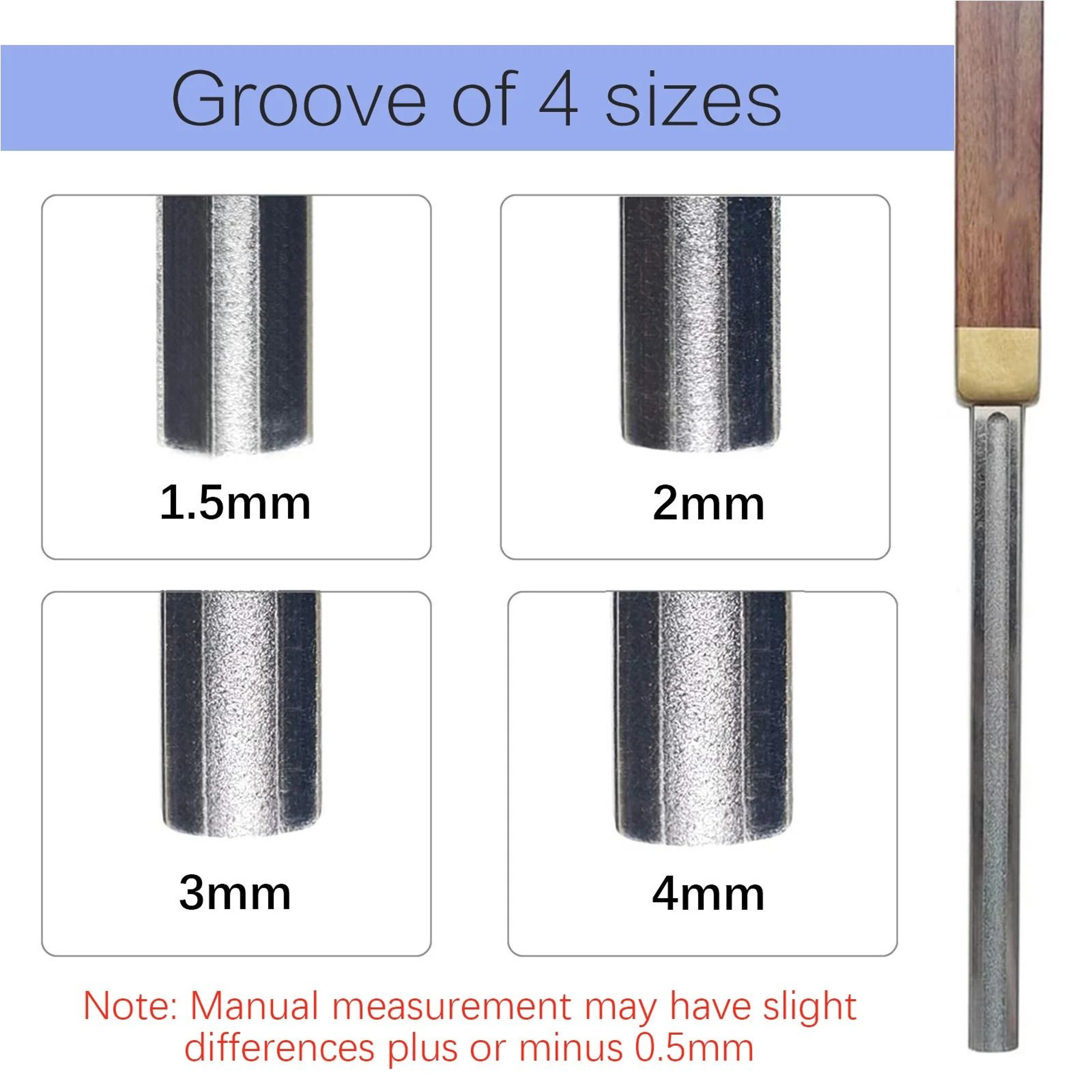 4Edge Diamond Guitar Fret File With Fretboard Guards For Guitar Bass And Ukulele 4