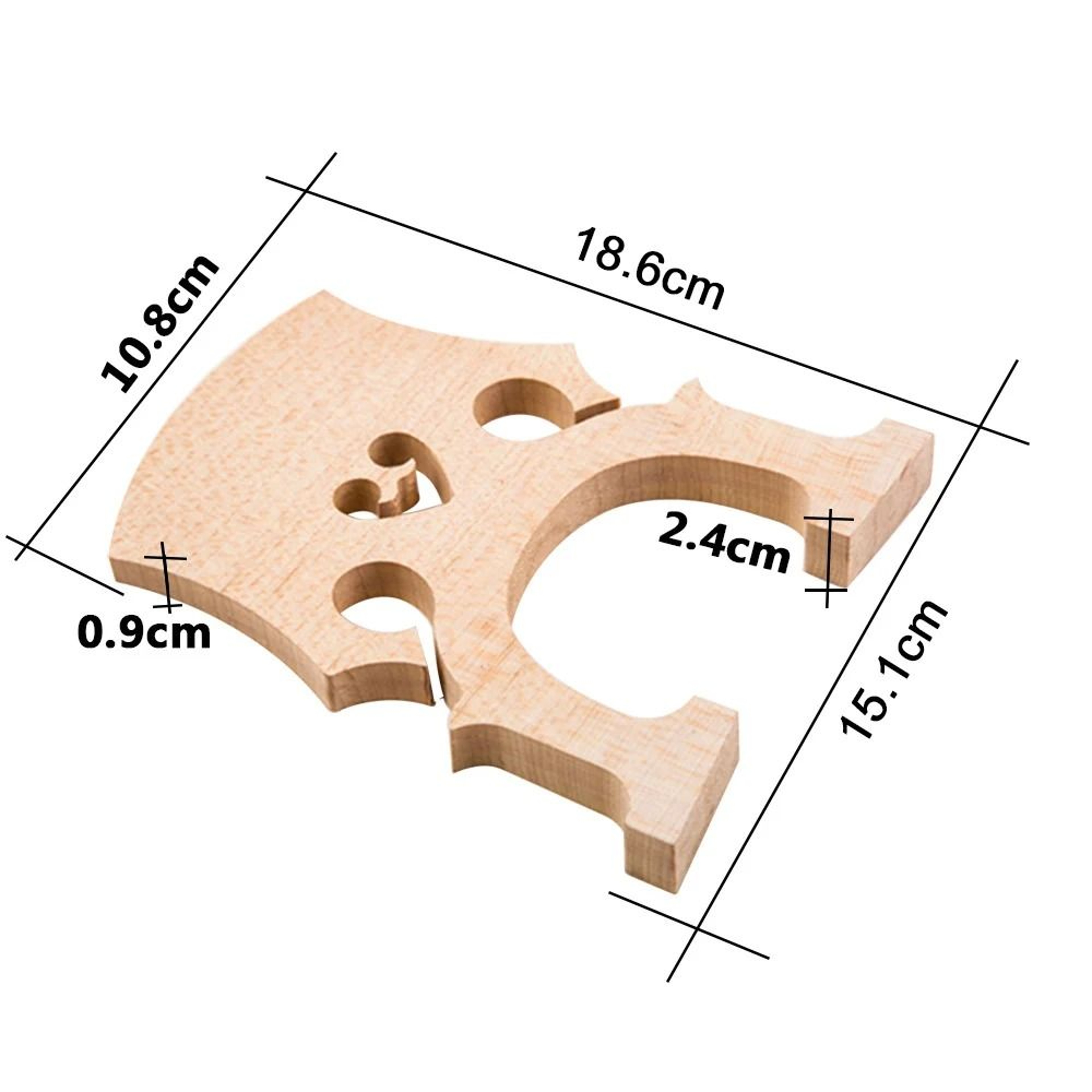 34 Double Bass Bridge Maple Replacement For Upright Bass Contrabass 2