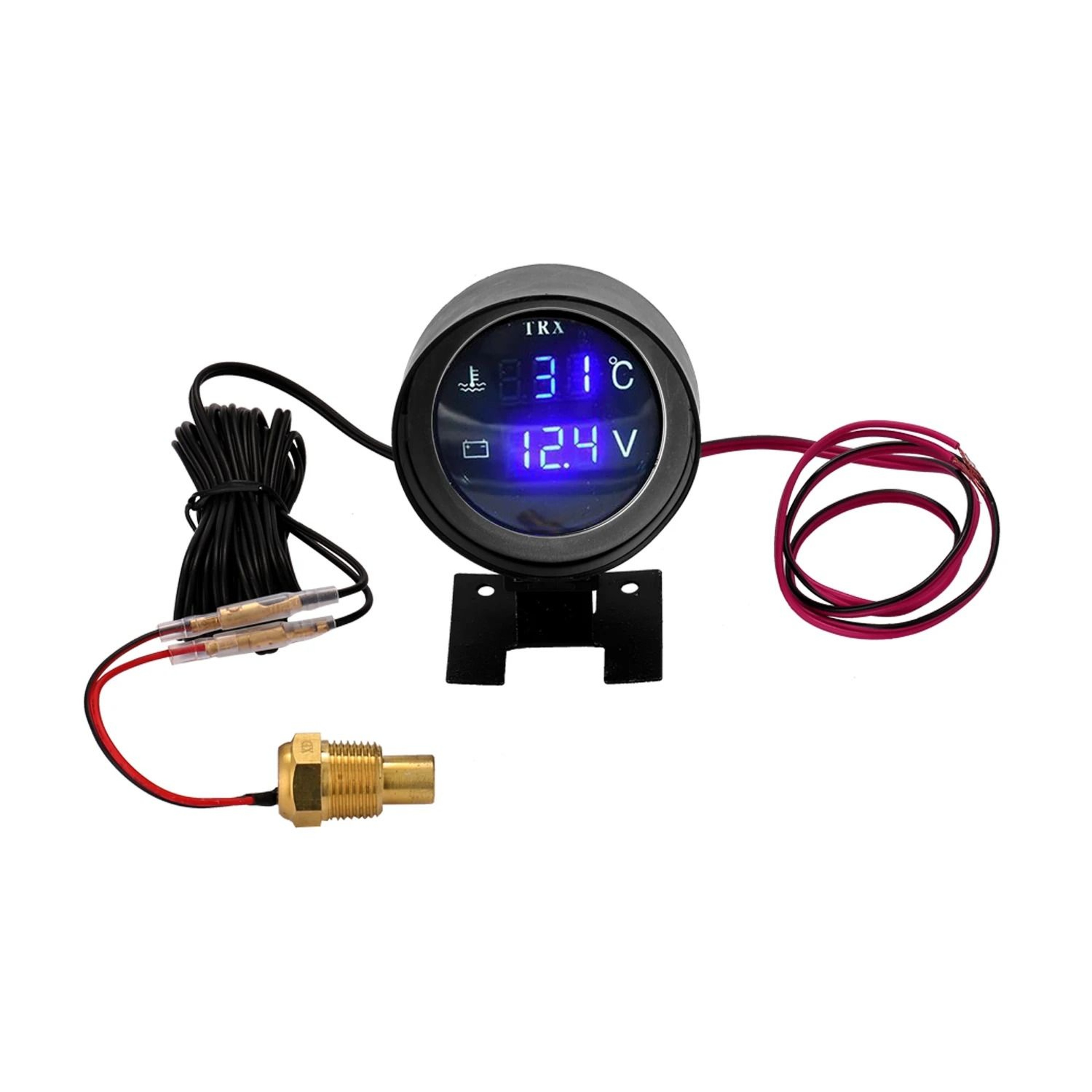 2in1 Water Temperature Gauge And Digital Voltmeter For 12V 24V Cars And Trucks 3