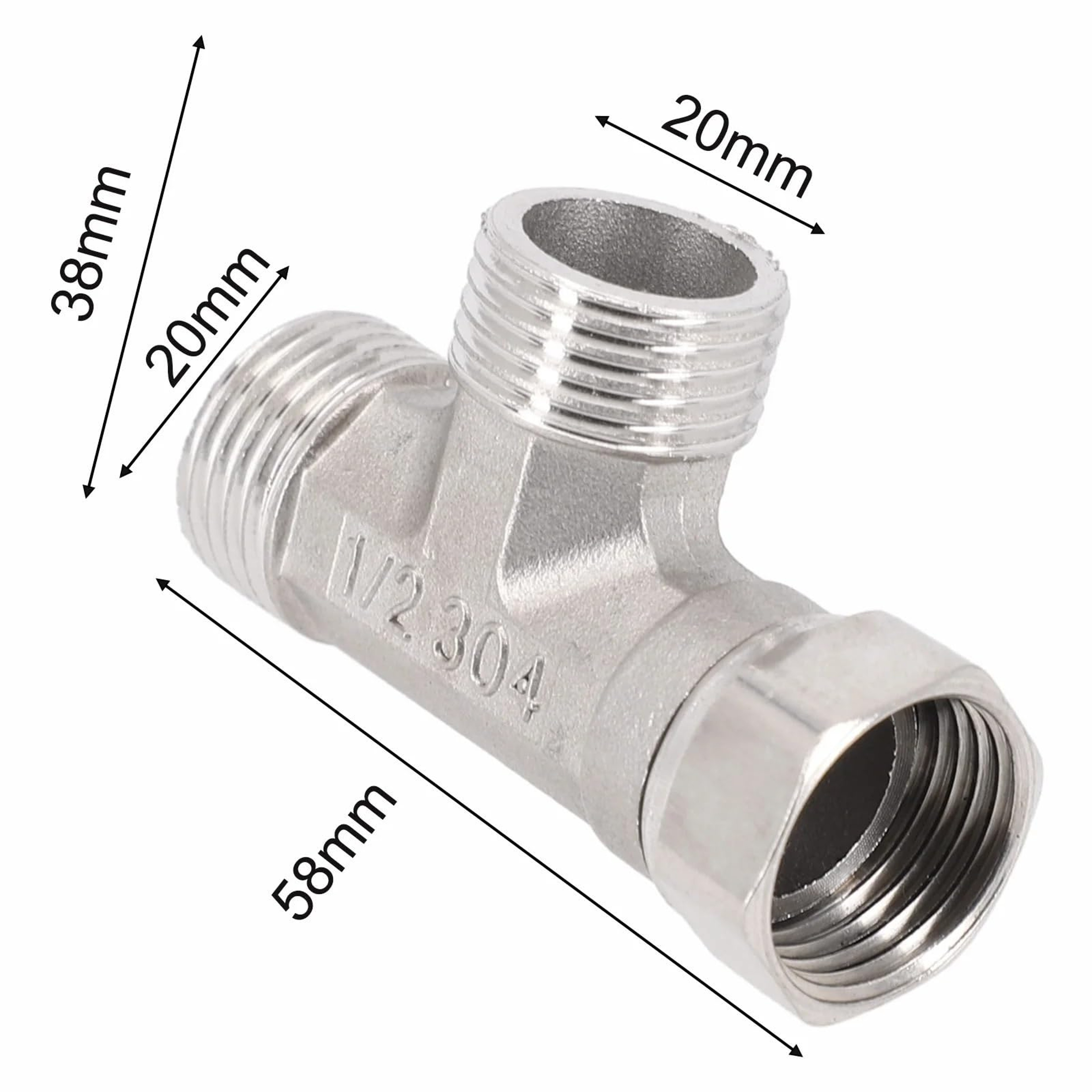 G12 3Way T Adapter Valve Copper Diverter For Bidet Sprayer And Shower Head 1