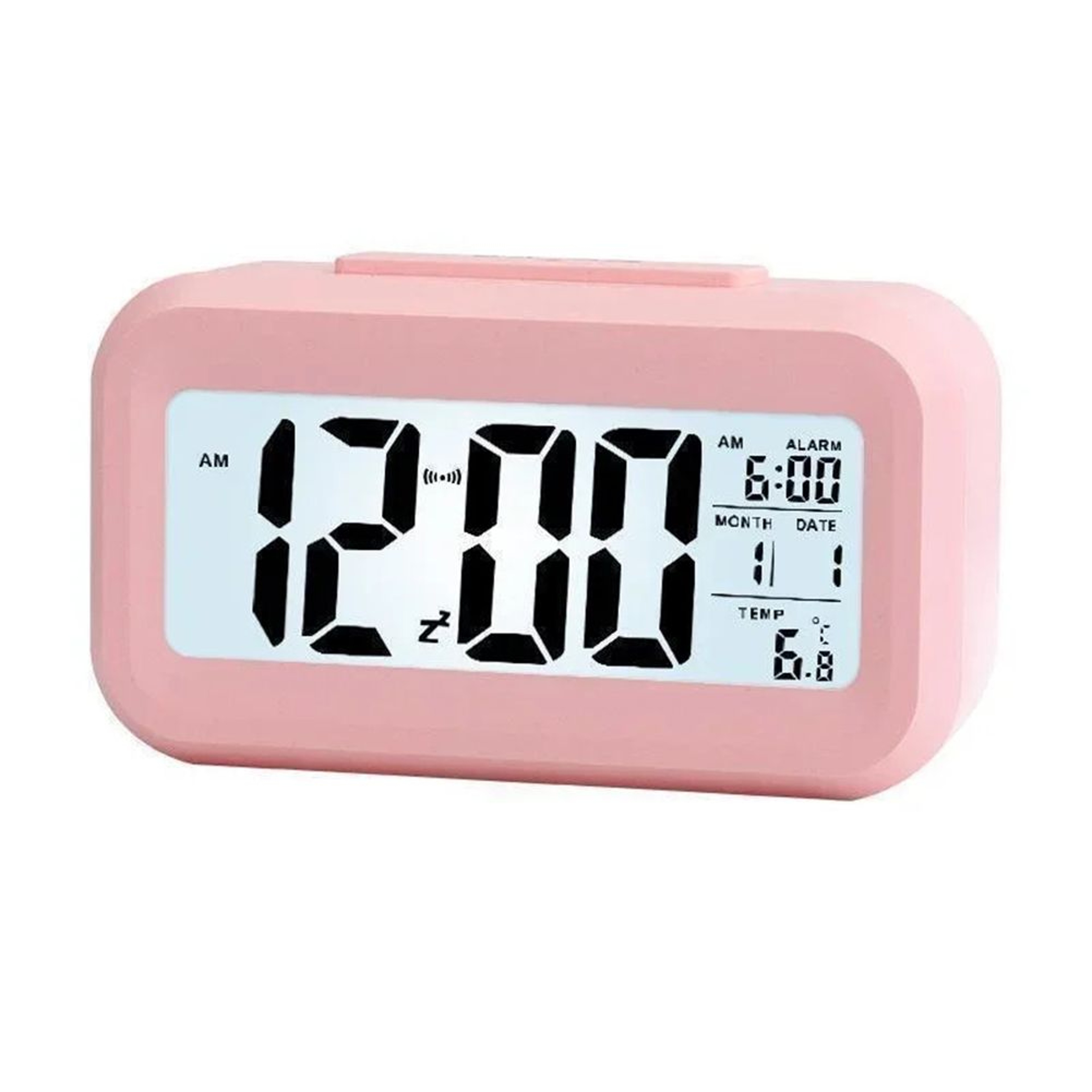 2in1 Digital Alarm Clock With Night Light Dual Increasing Beep WakeUp Clock 1