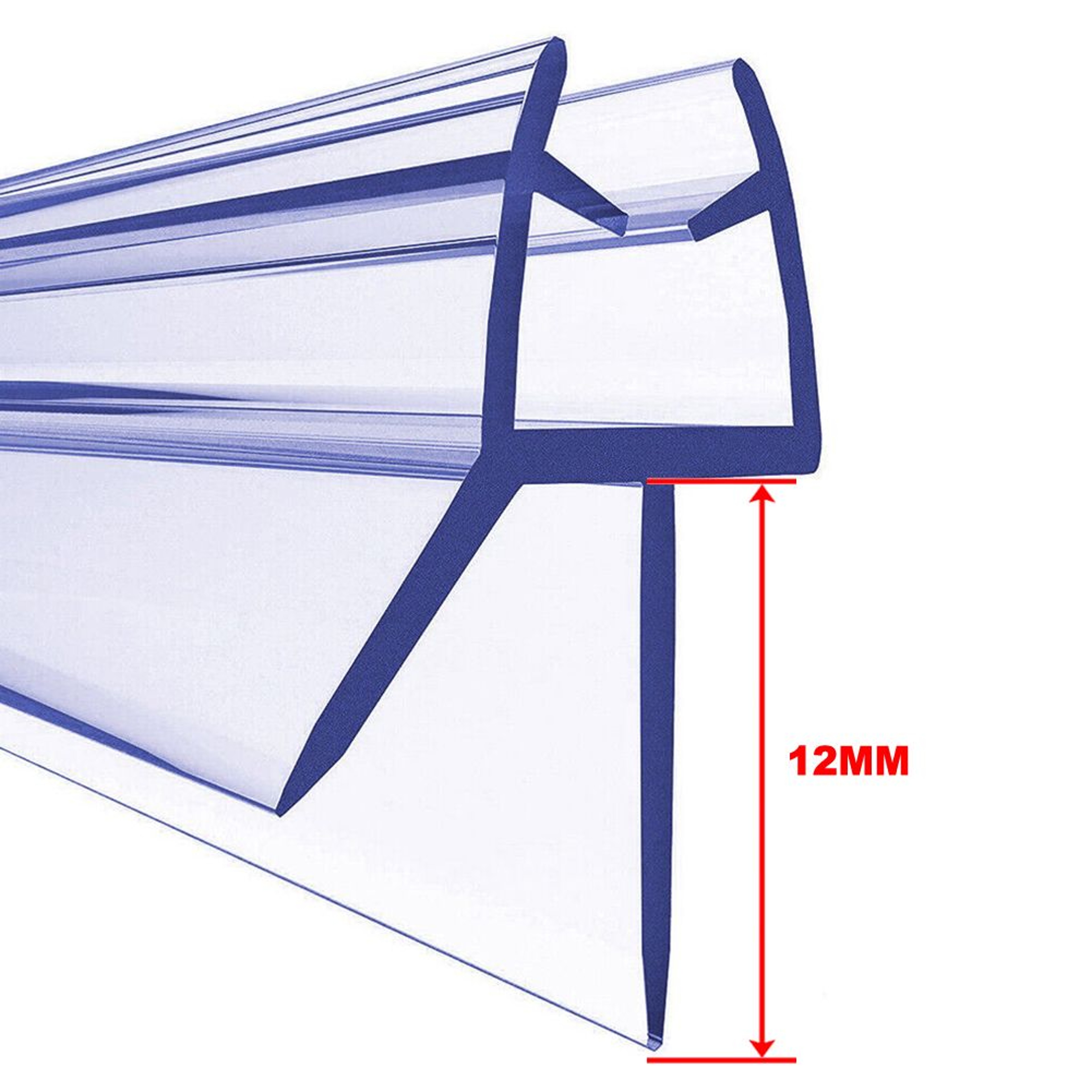 100cm Shower Door Bottom Seal PVC Water Barrier Strip For Glass Shower Screens 1