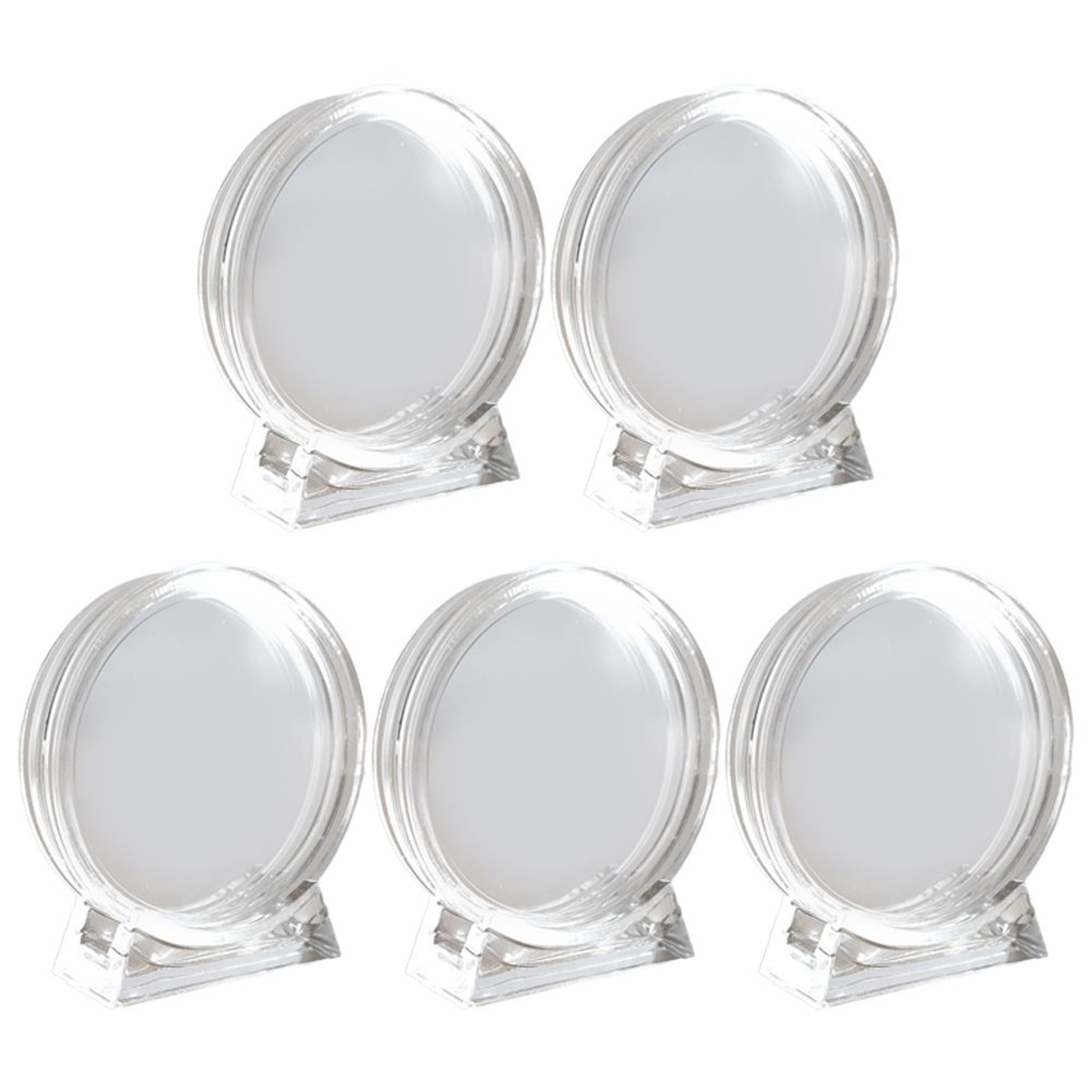 510Piece 40mm Coin Display Capsules Clear Acrylic Cases With Adjustable Size Inserts 5