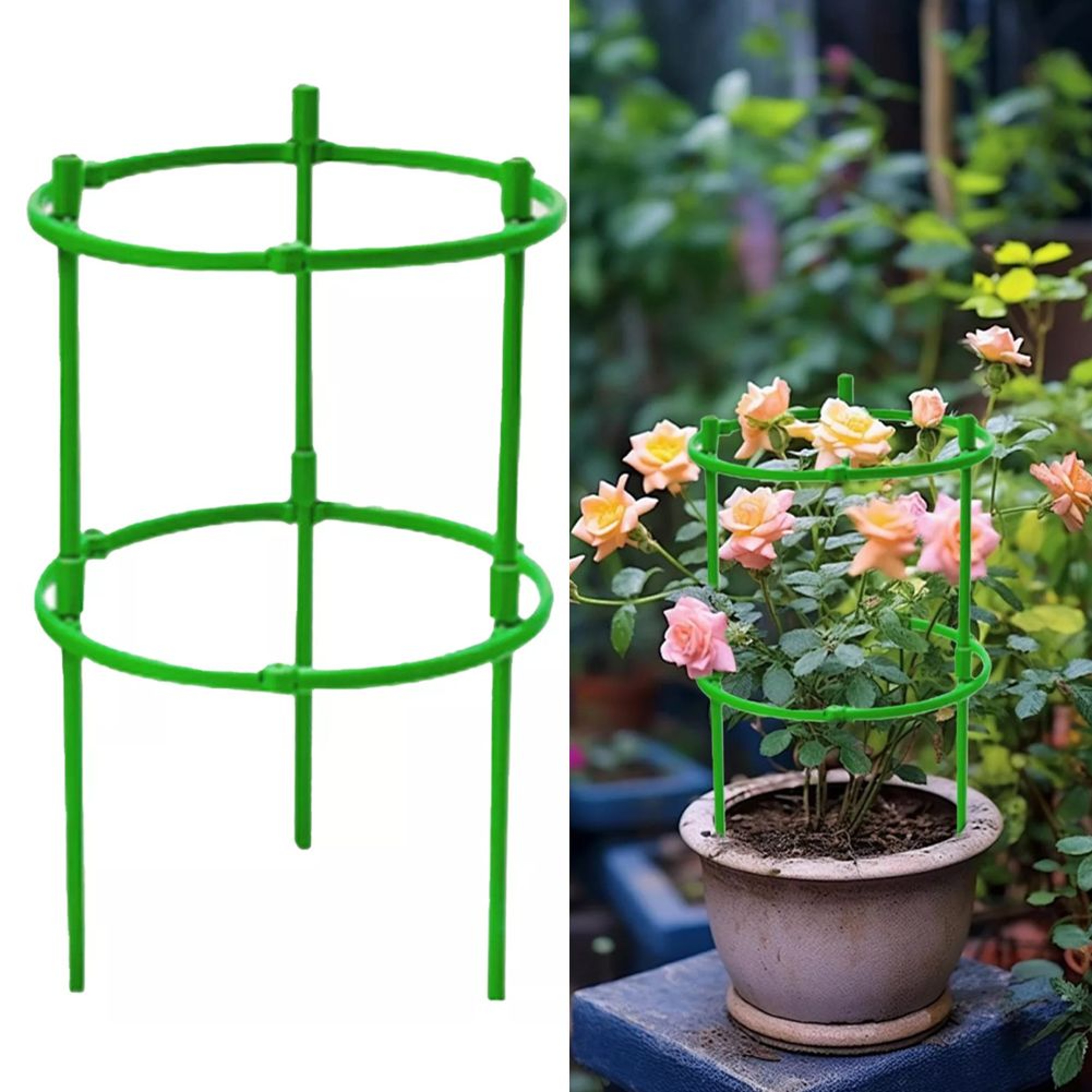 2Layer Tomato Cage Plant Support Round Trellis For Pots And Climbing Plants 7