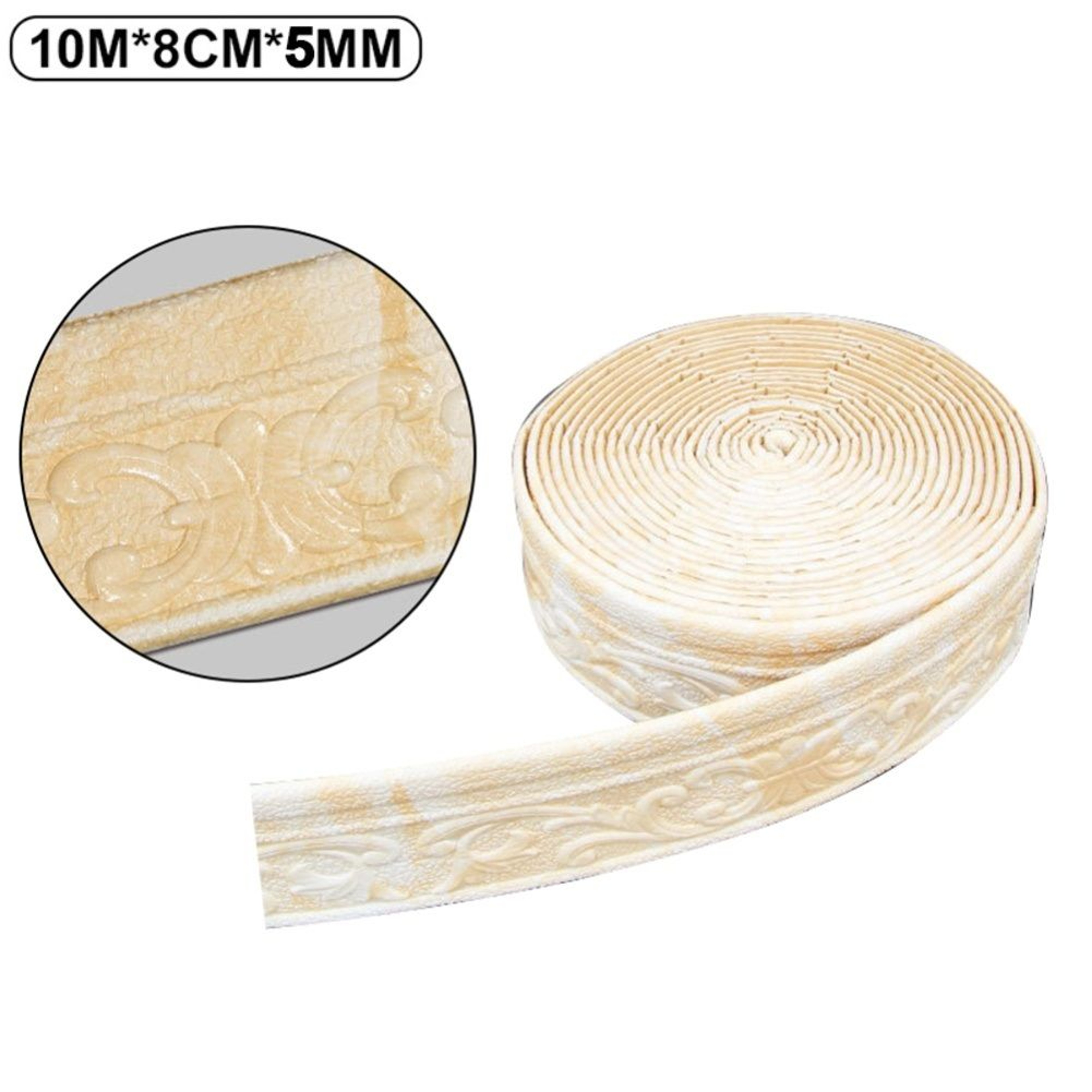 SelfAdhesive Wall Trim Flexible 3D Wallpaper Border For Skirting And TV Backgrounds 9