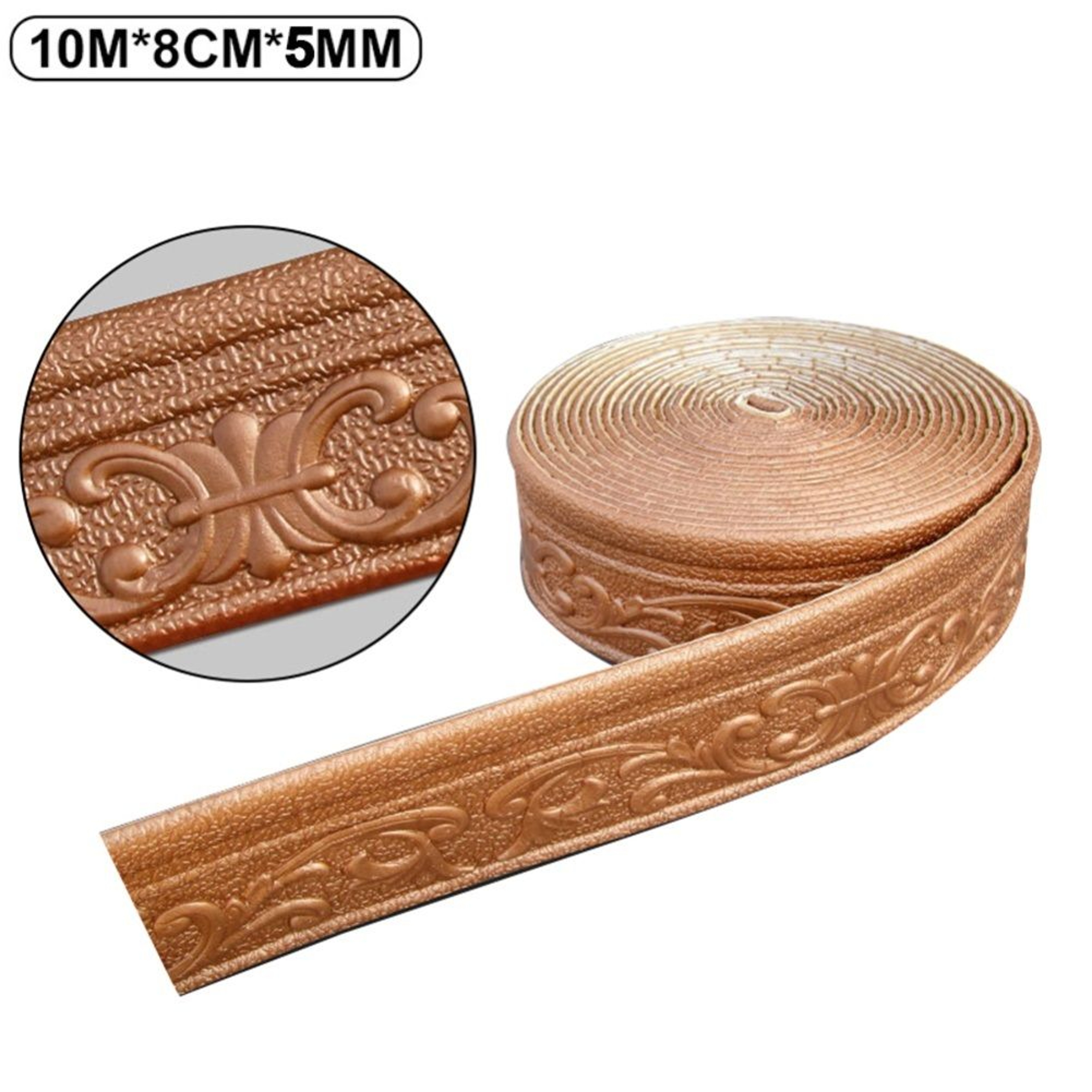 SelfAdhesive Wall Trim Flexible 3D Wallpaper Border For Skirting And TV Backgrounds 3