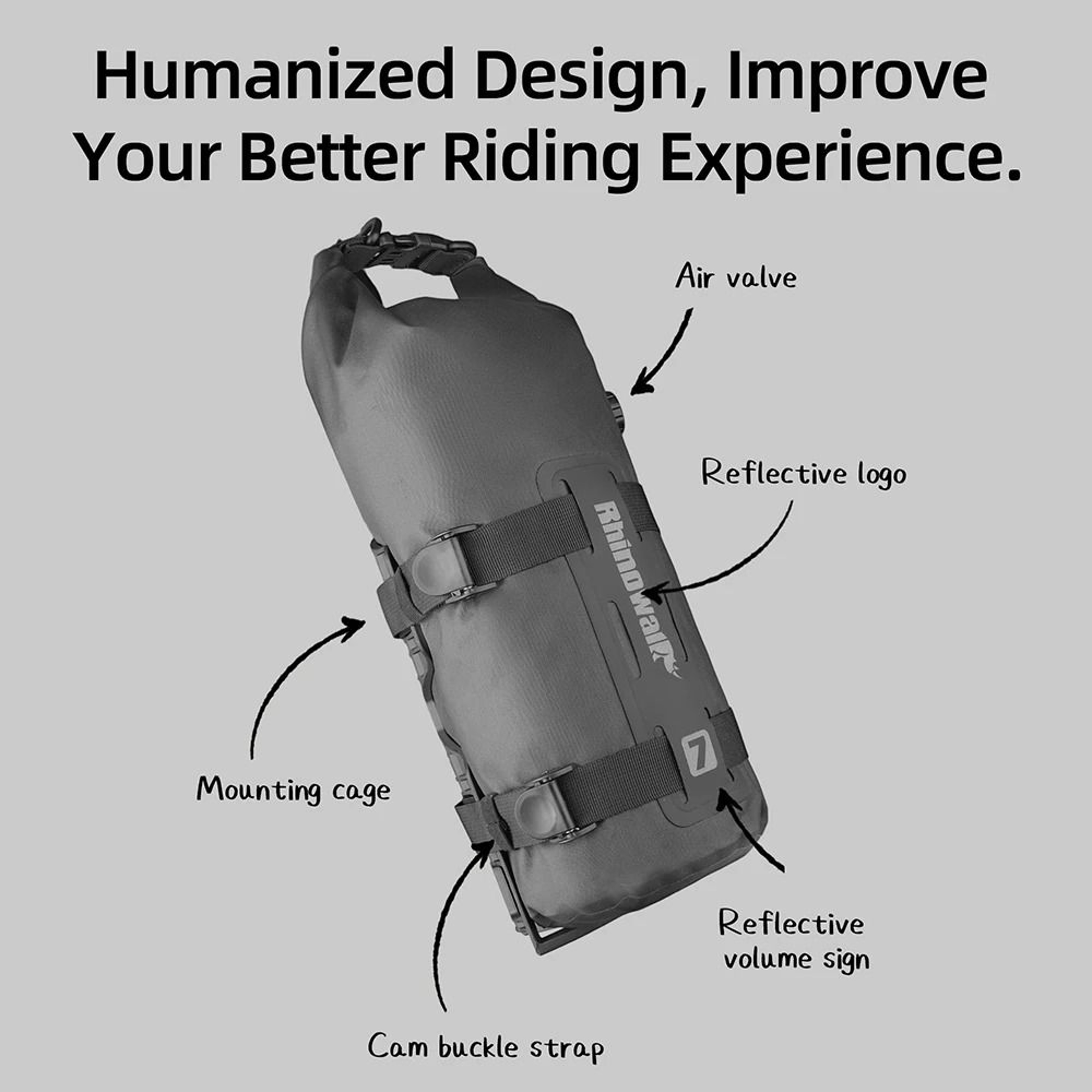 4L7L Waterproof Bike Fork Bag With QuickRelease Mounting Cage 5