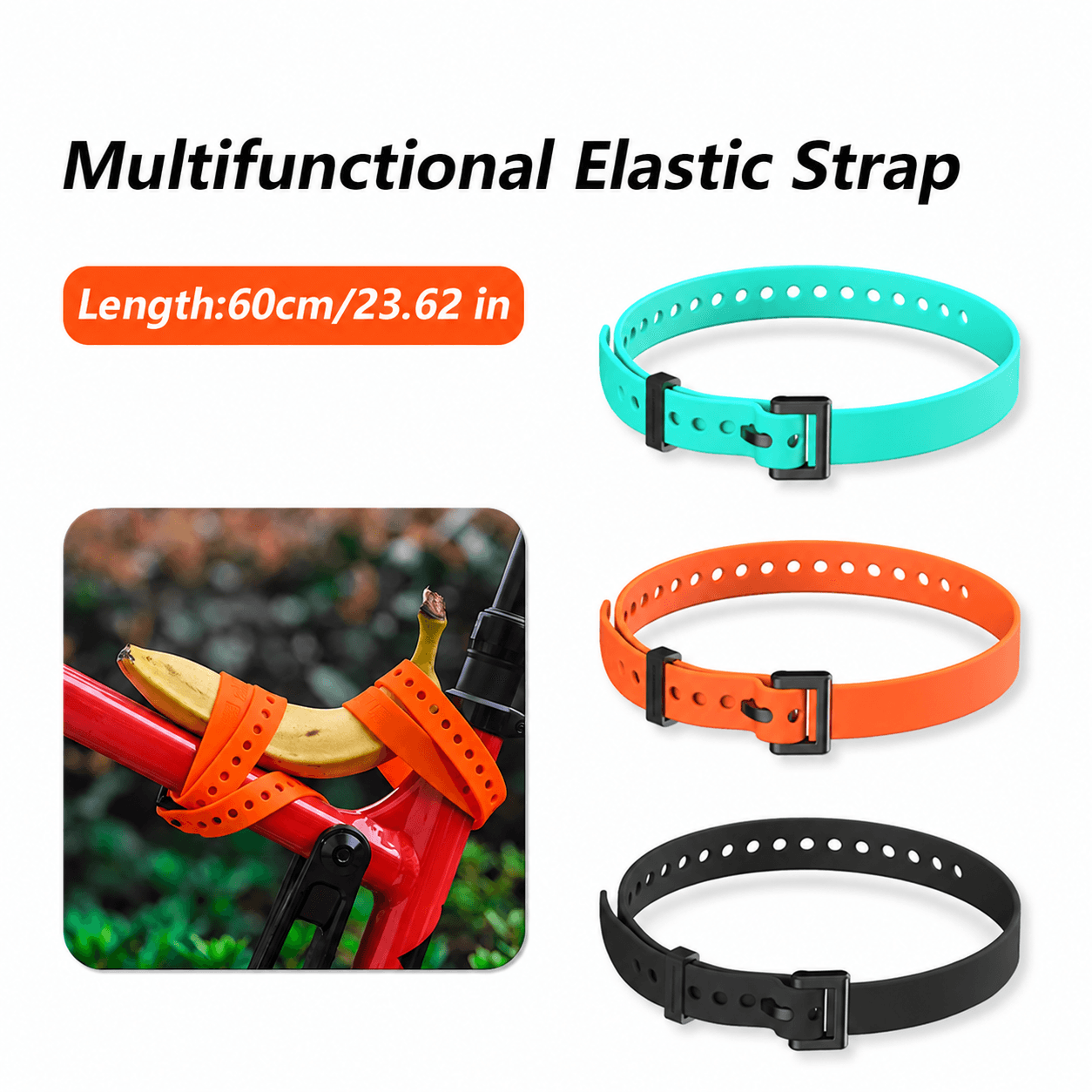 41cm TPU Elastic Gear Strap Adjustable Bike And Motorcycle Equipment Tie 0