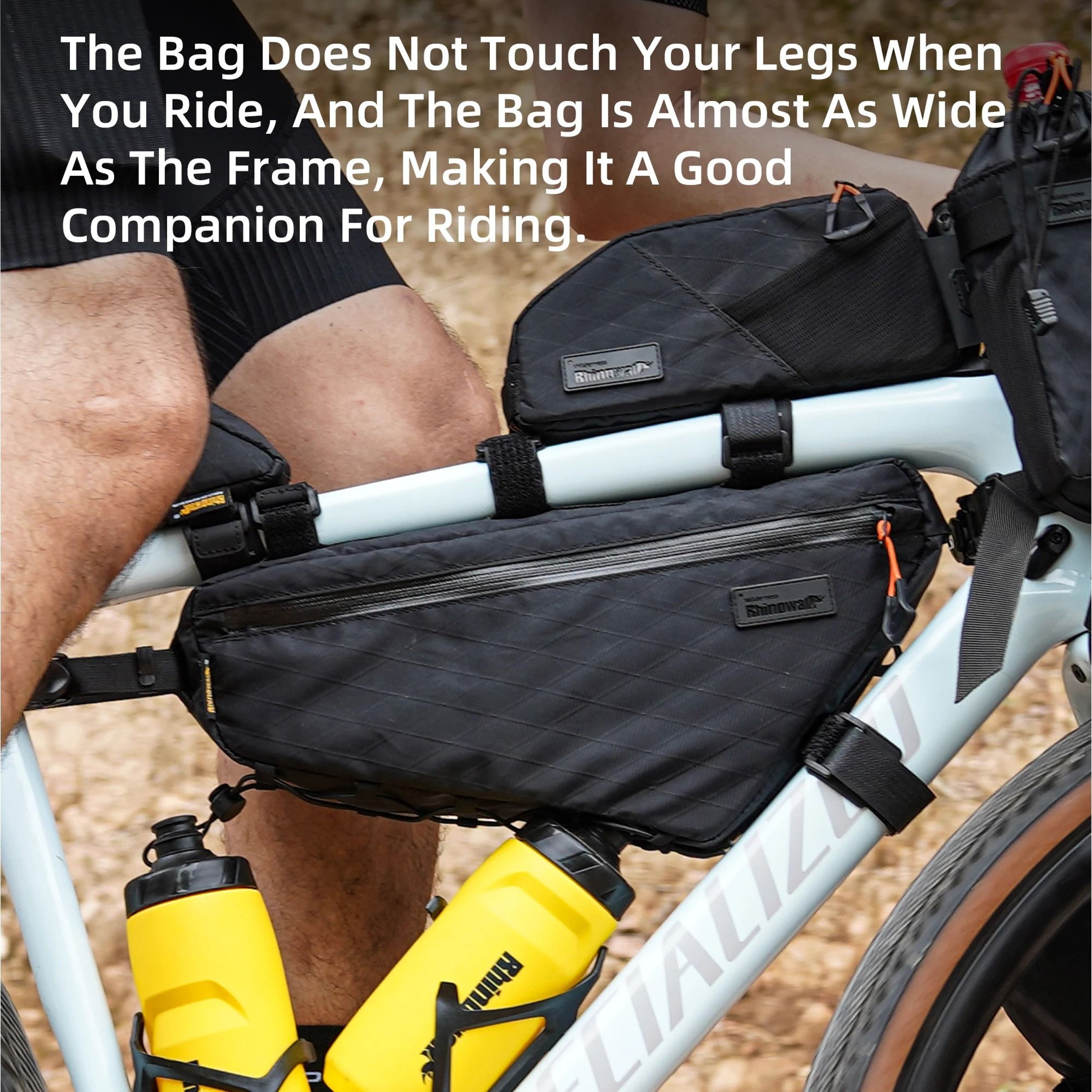 29L Bike Triangle Frame Bag WaterResistant Slim Storage For MTB And Road Bikes 5