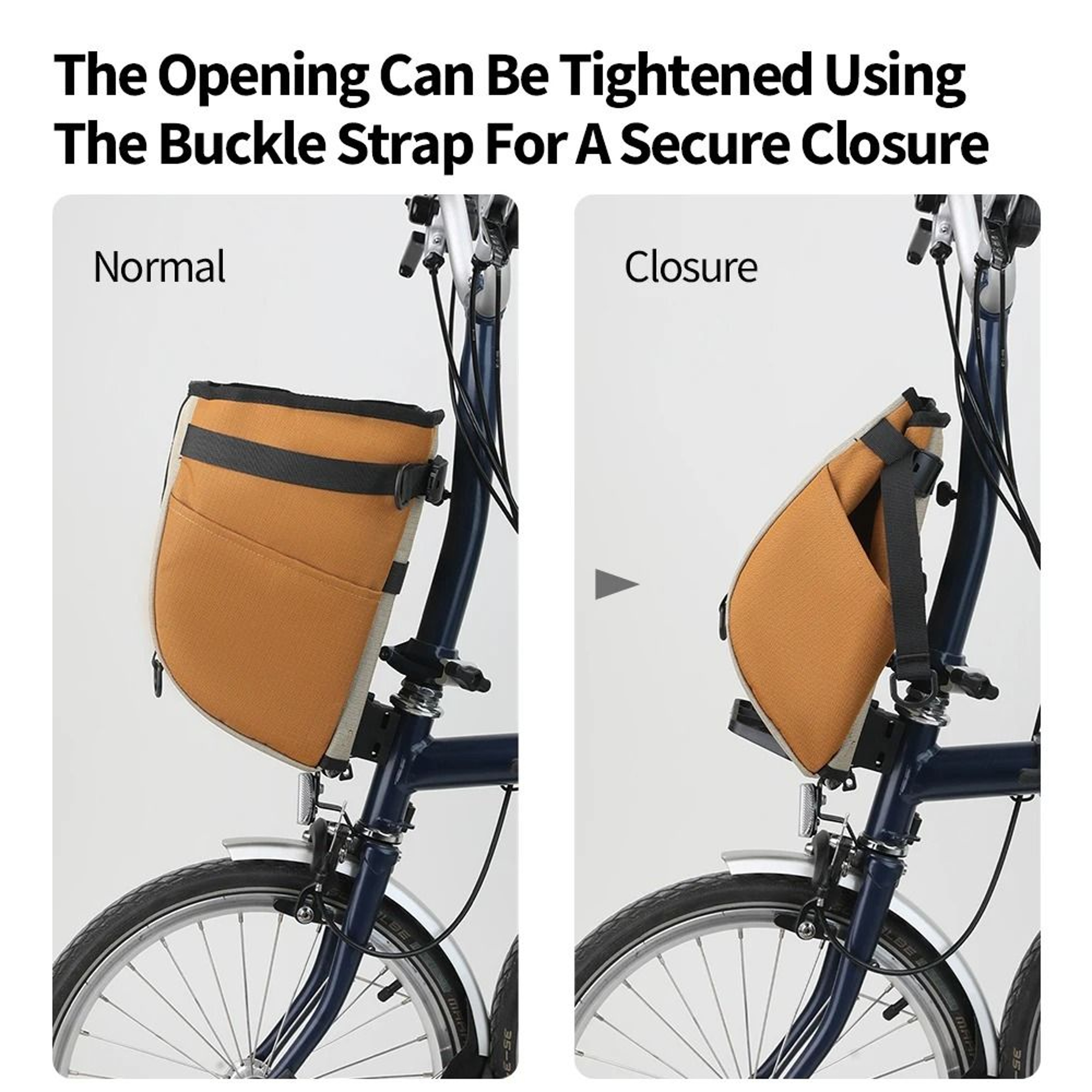 17L24L Bicycle Front Basket Bag With Hidden Support Frame 8