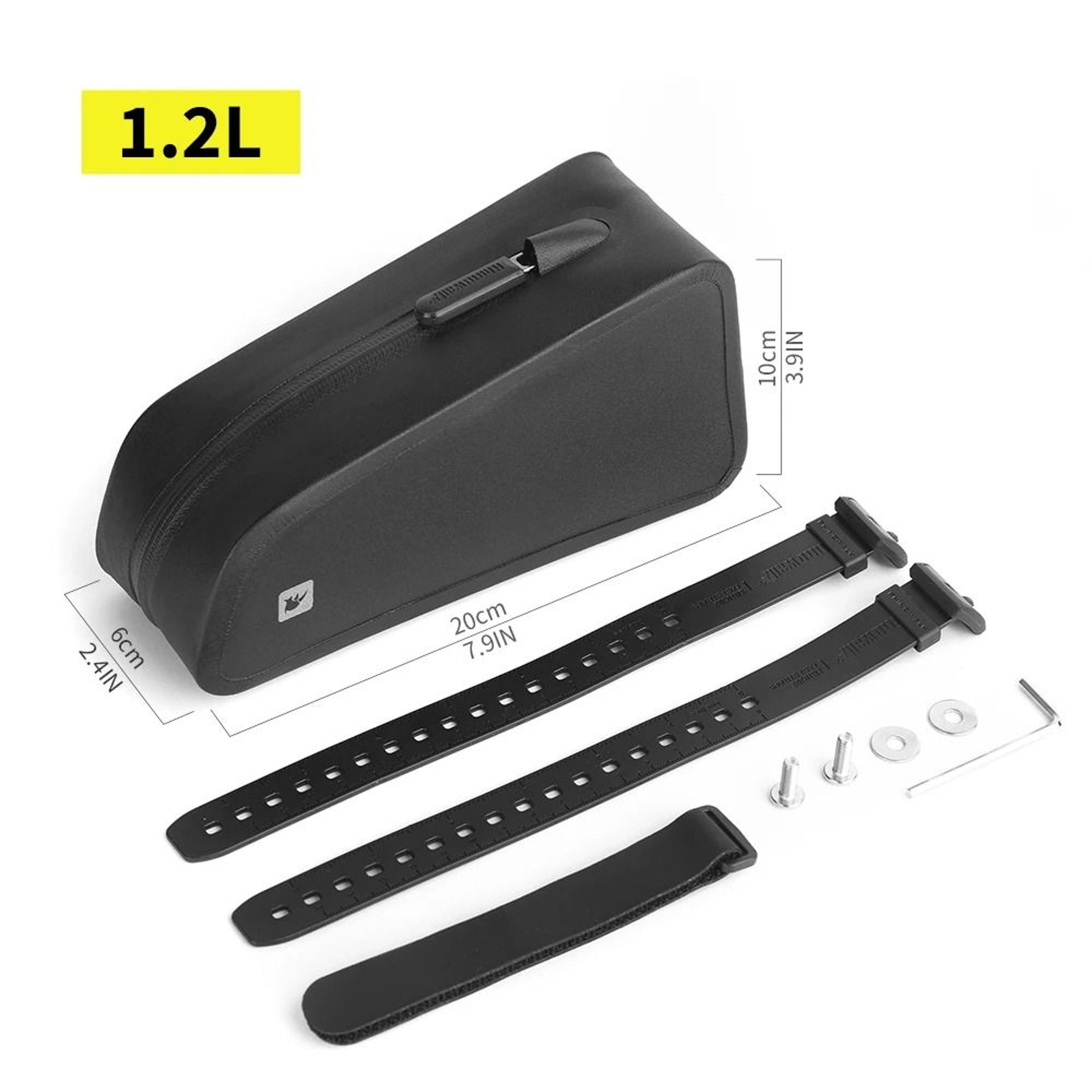 12L Bike Top Tube Bag WaterResistant DualMount Frame Pack 0
