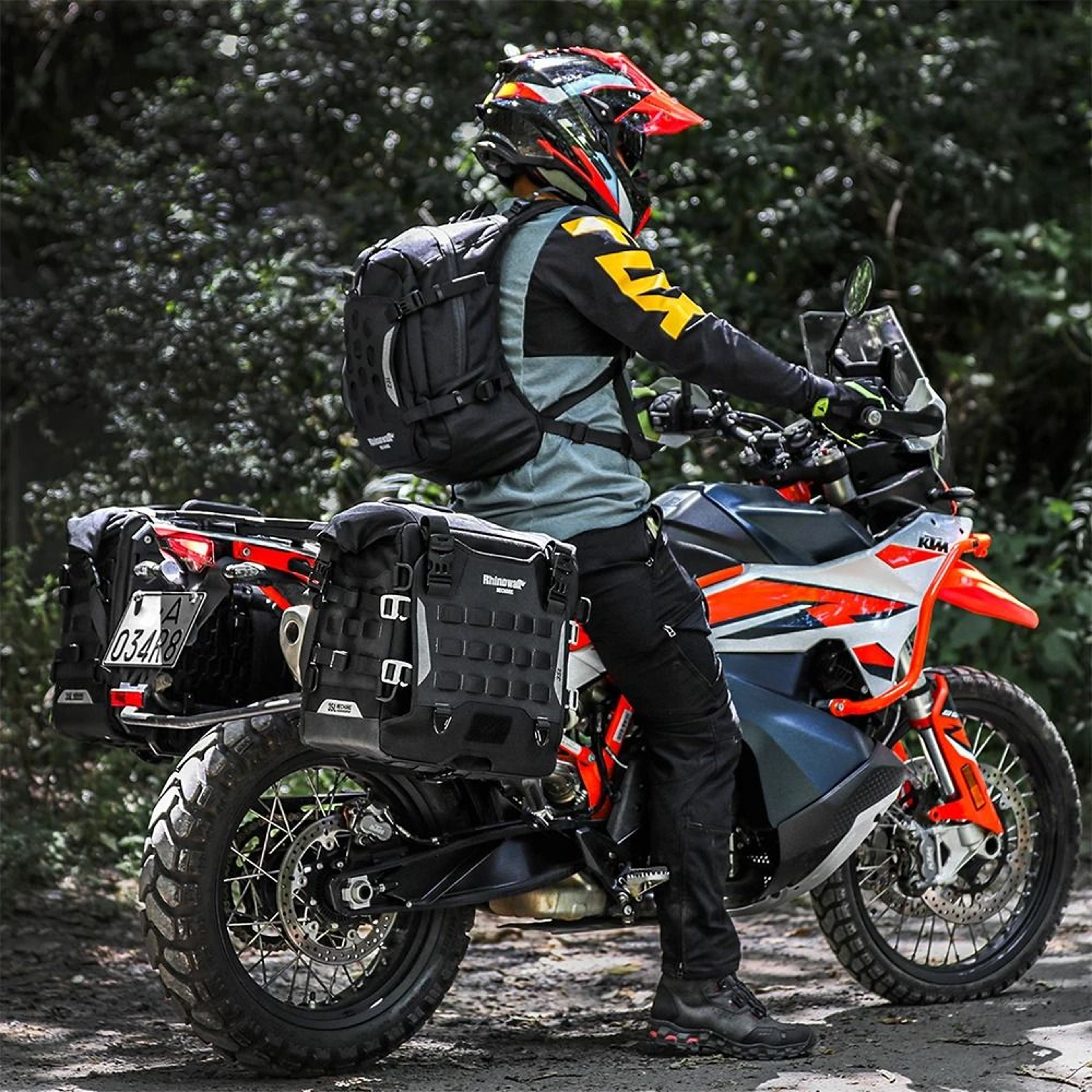 35L Motorcycle Side Bag Quick Release Waterproof Pannier 0