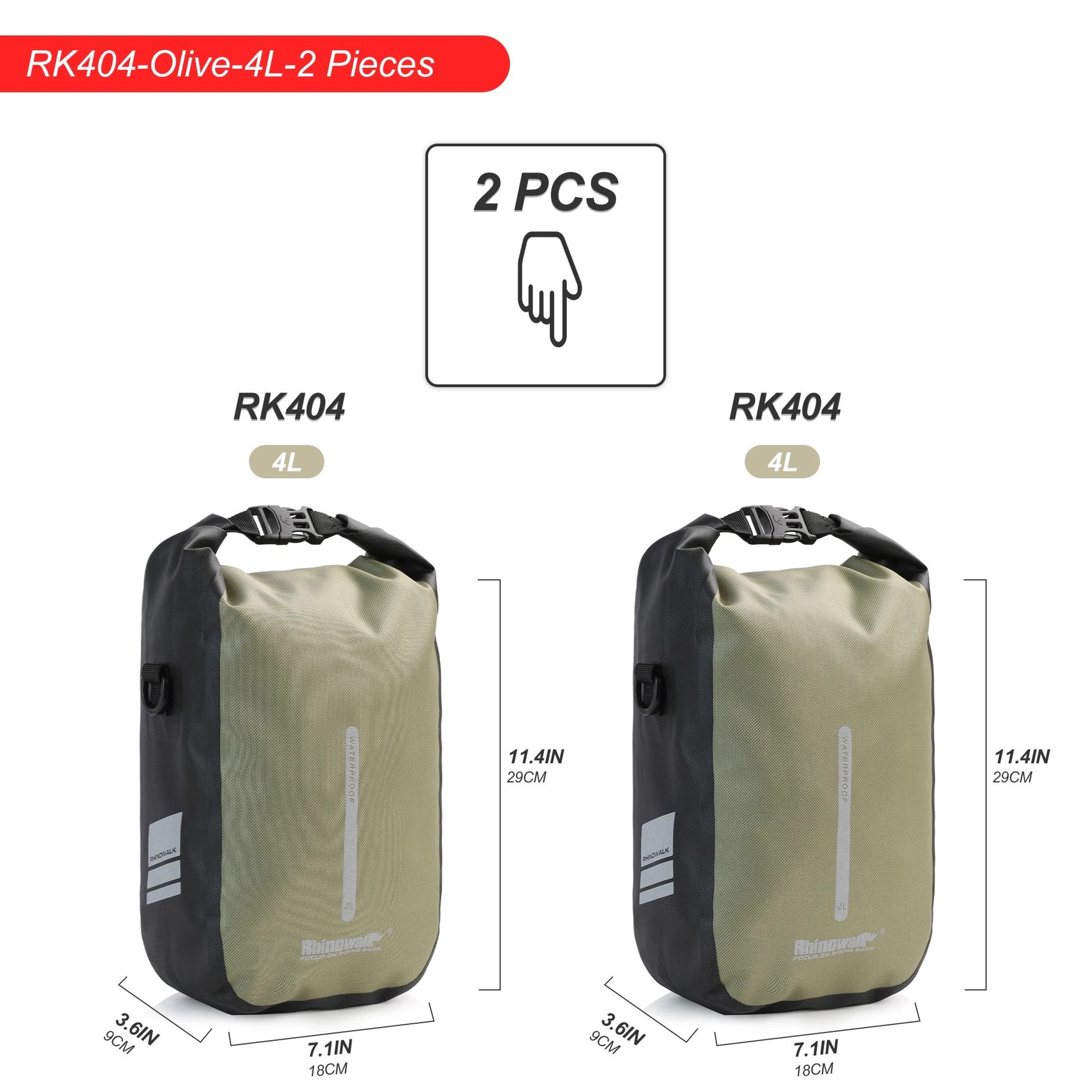 4L6L Waterproof Bike Fork Bag Quick Release Cycling Storage Pack 4
