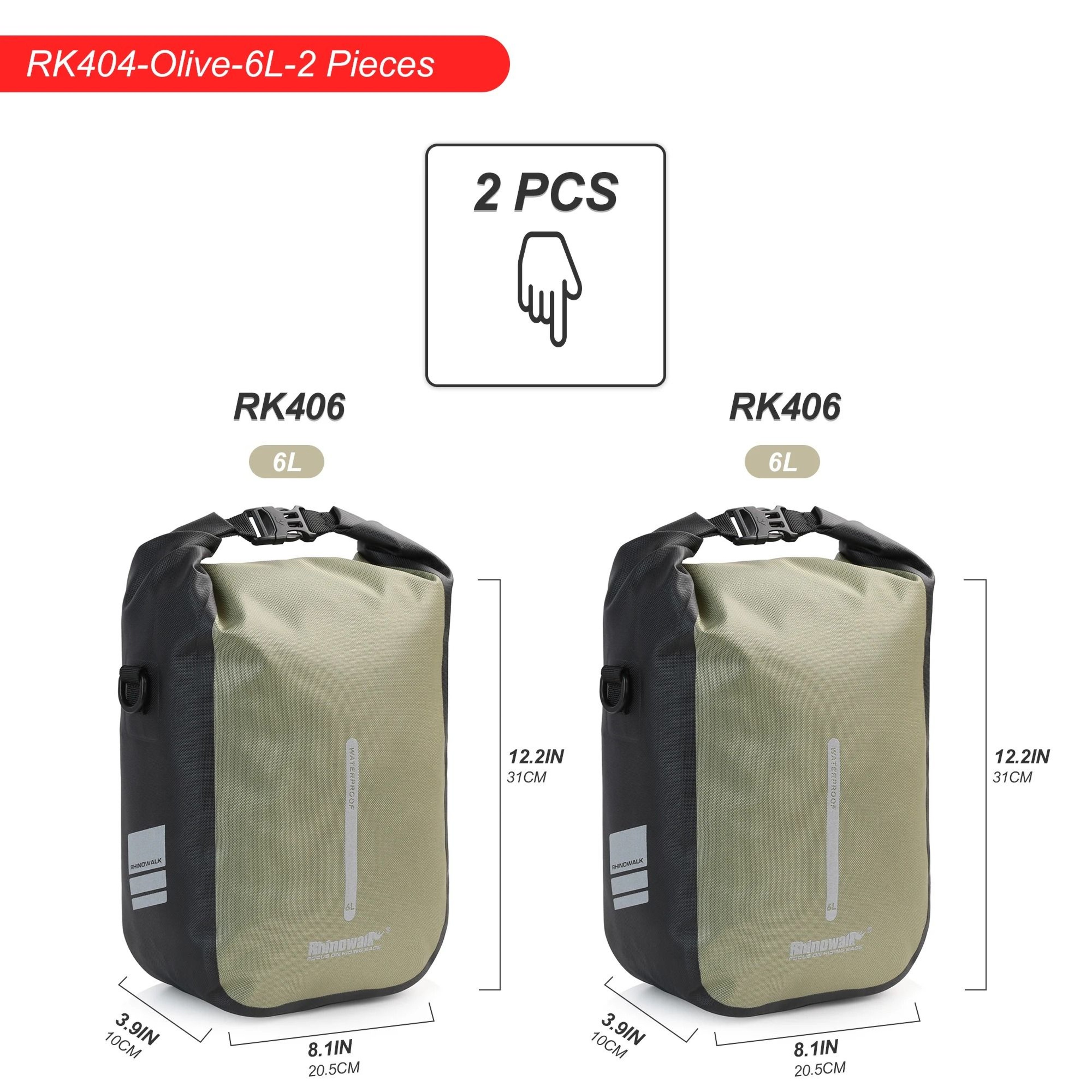 4L6L Waterproof Bike Fork Bag Quick Release Cycling Storage Pack 8