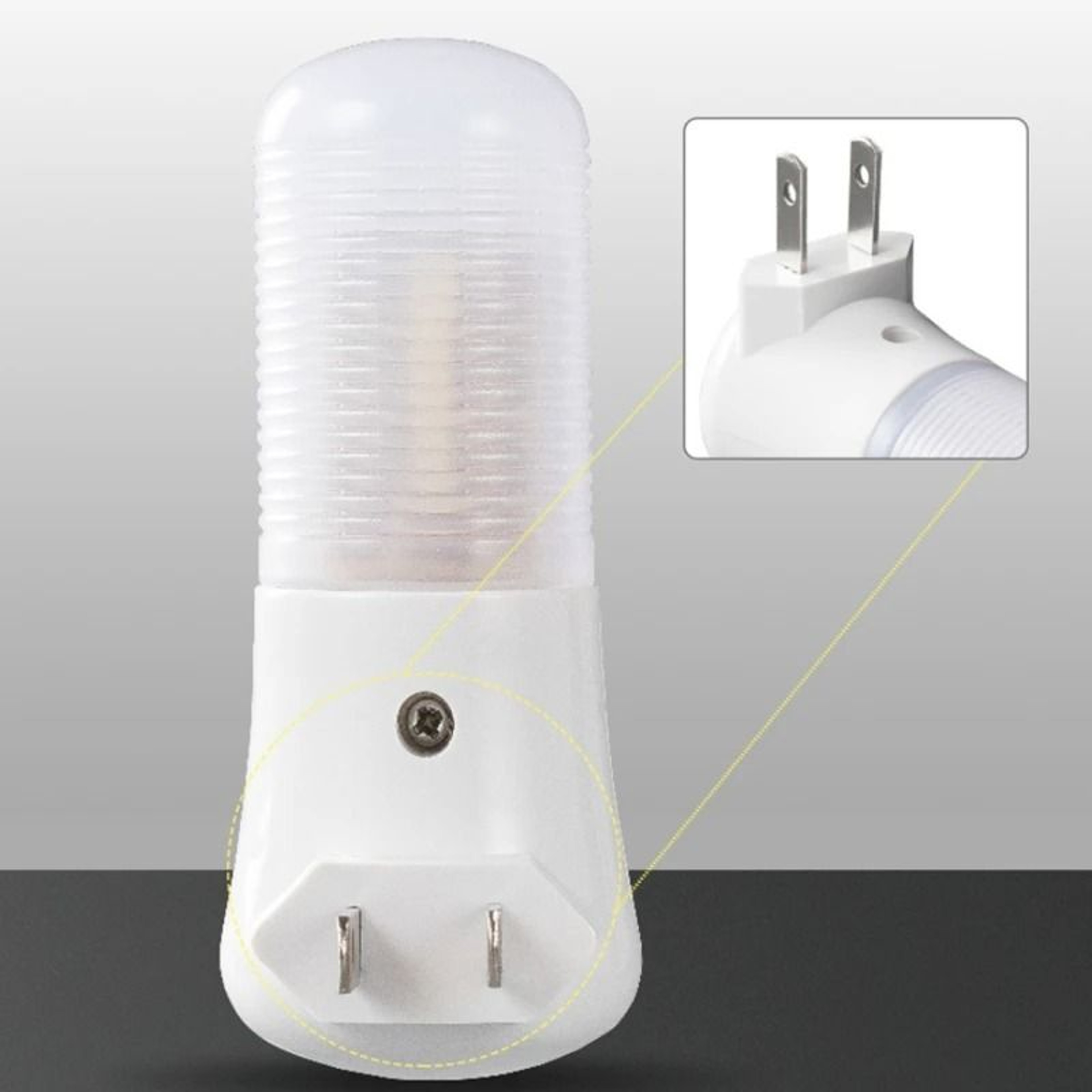 US Plug LED Night Light With Push Button Switch 5