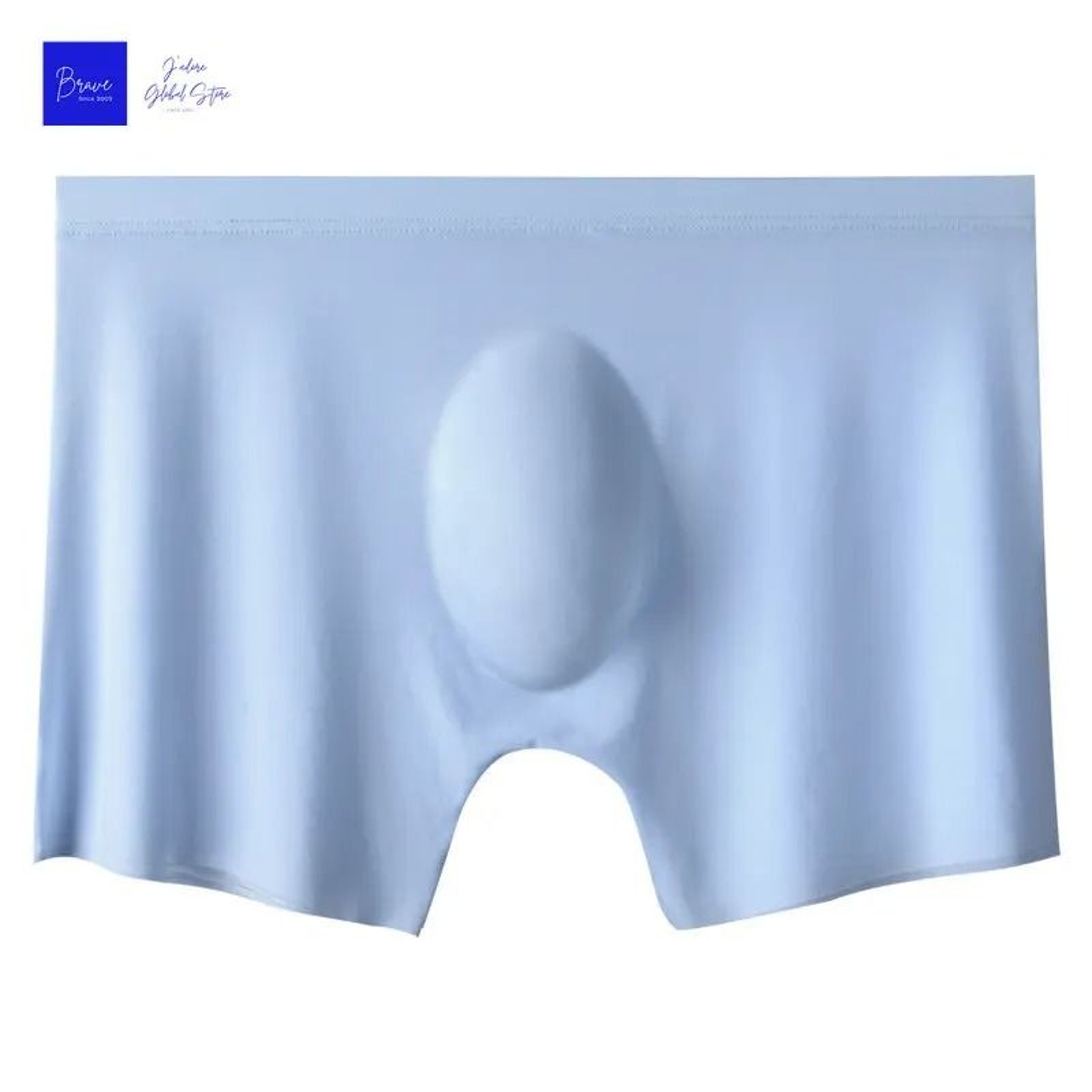 Mens Ice Silk Boxer Briefs Seamless Breathable Underwear 4