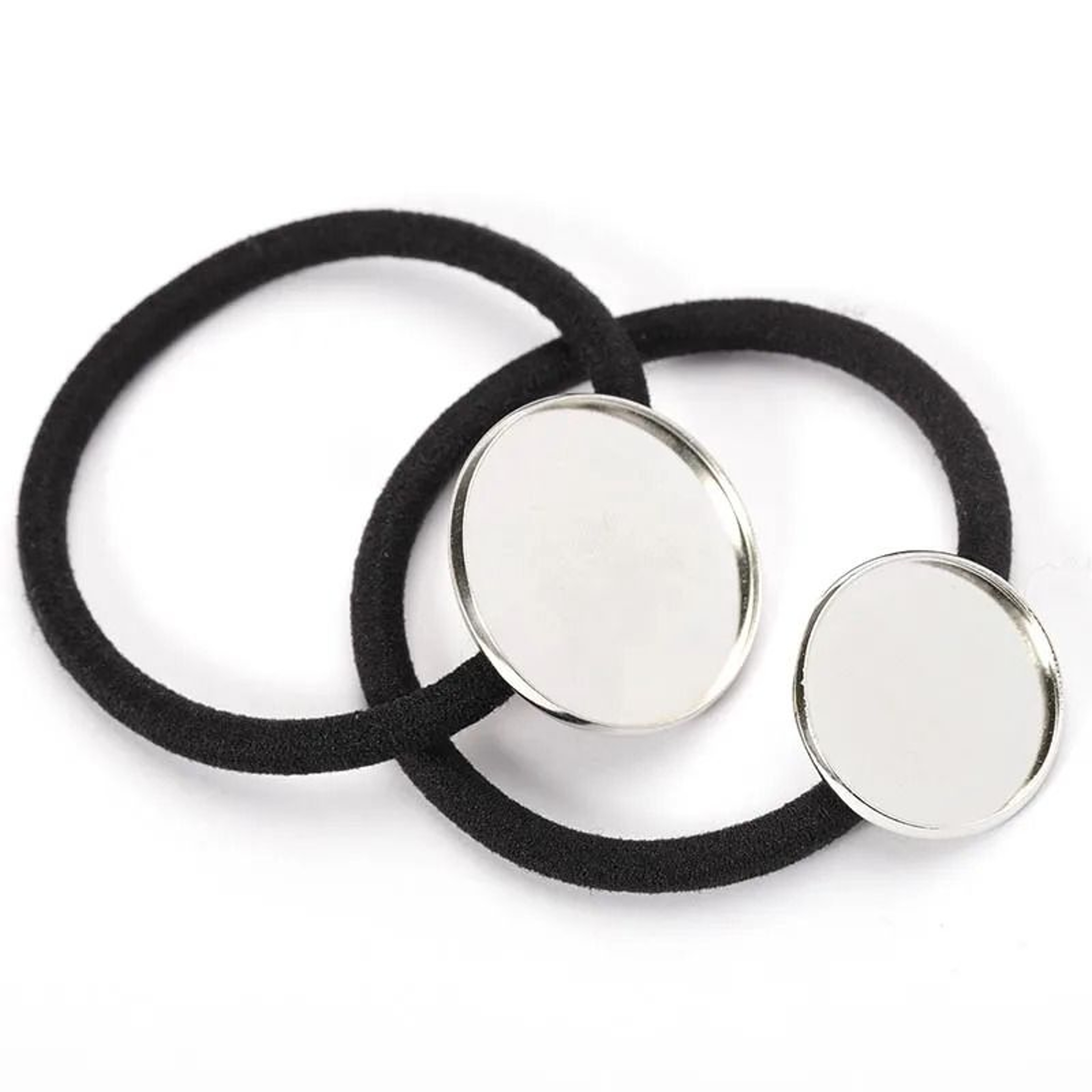 10Piece DIY Scrunchie Base Set Round Bracket Hair Accessory Forms 2