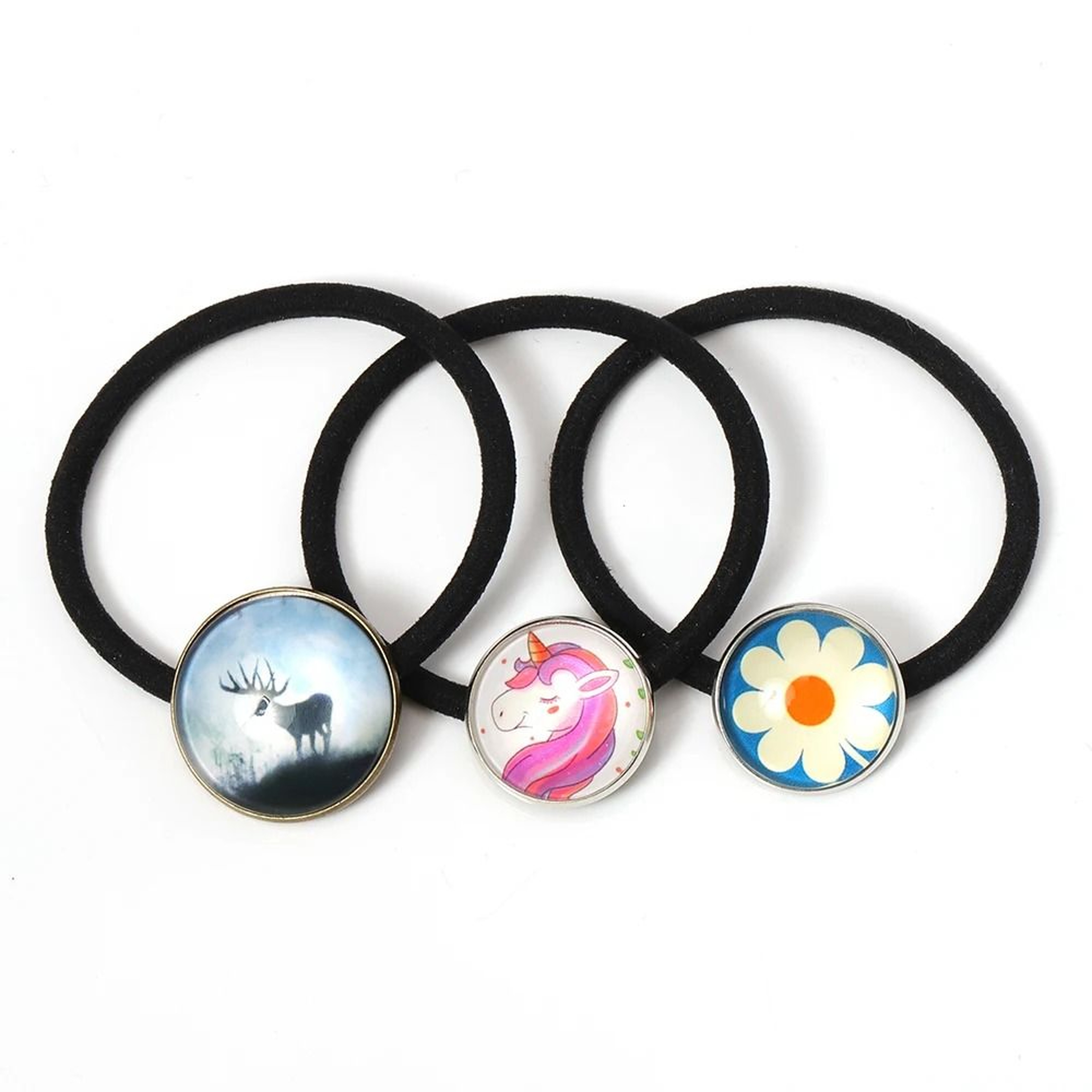 10Piece DIY Scrunchie Base Set Round Bracket Hair Accessory Forms 6