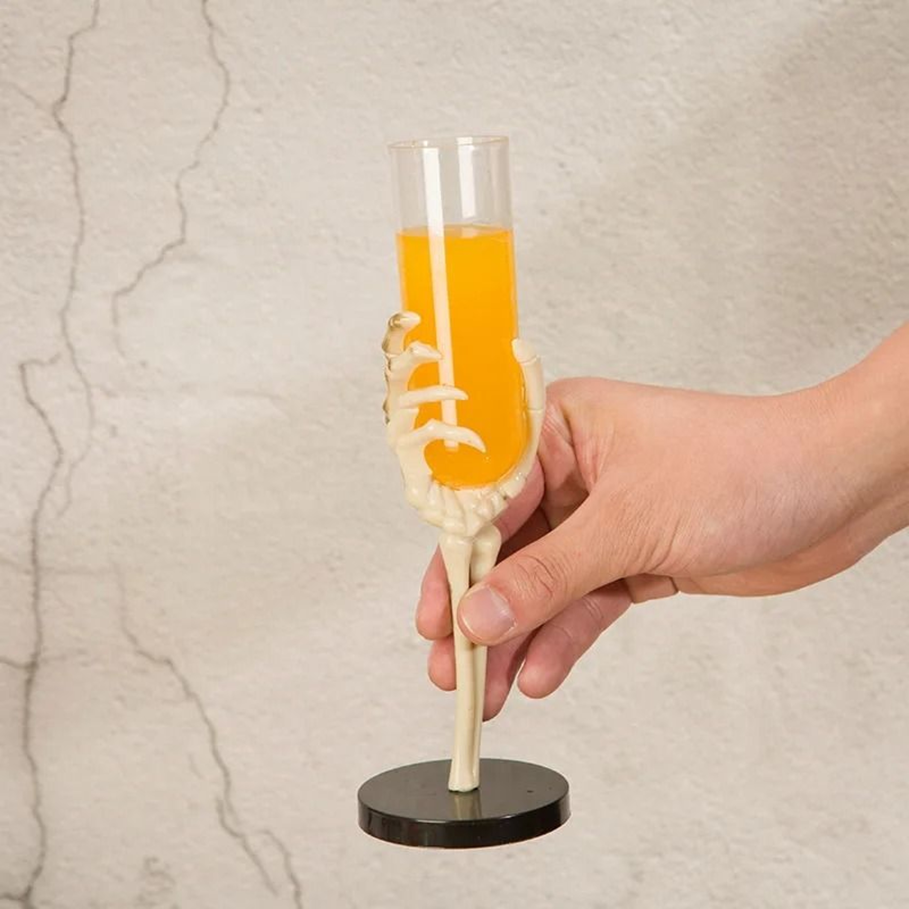 Skeleton Hand Halloween Champagne Flutes Gothic Plastic Party Cups 5