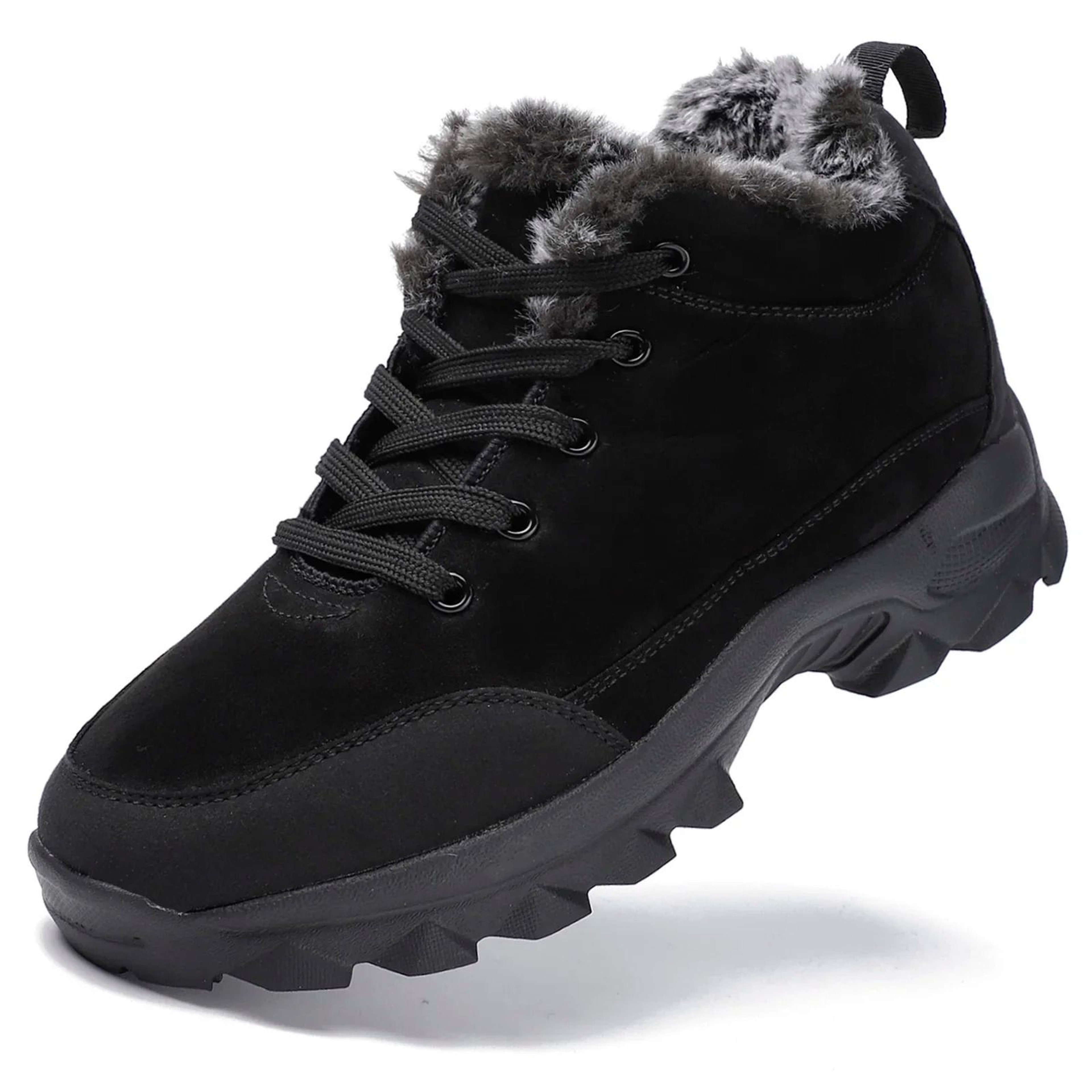Mens FurLined Snow Boots Warm Outdoor Winter Ankle Shoes 2