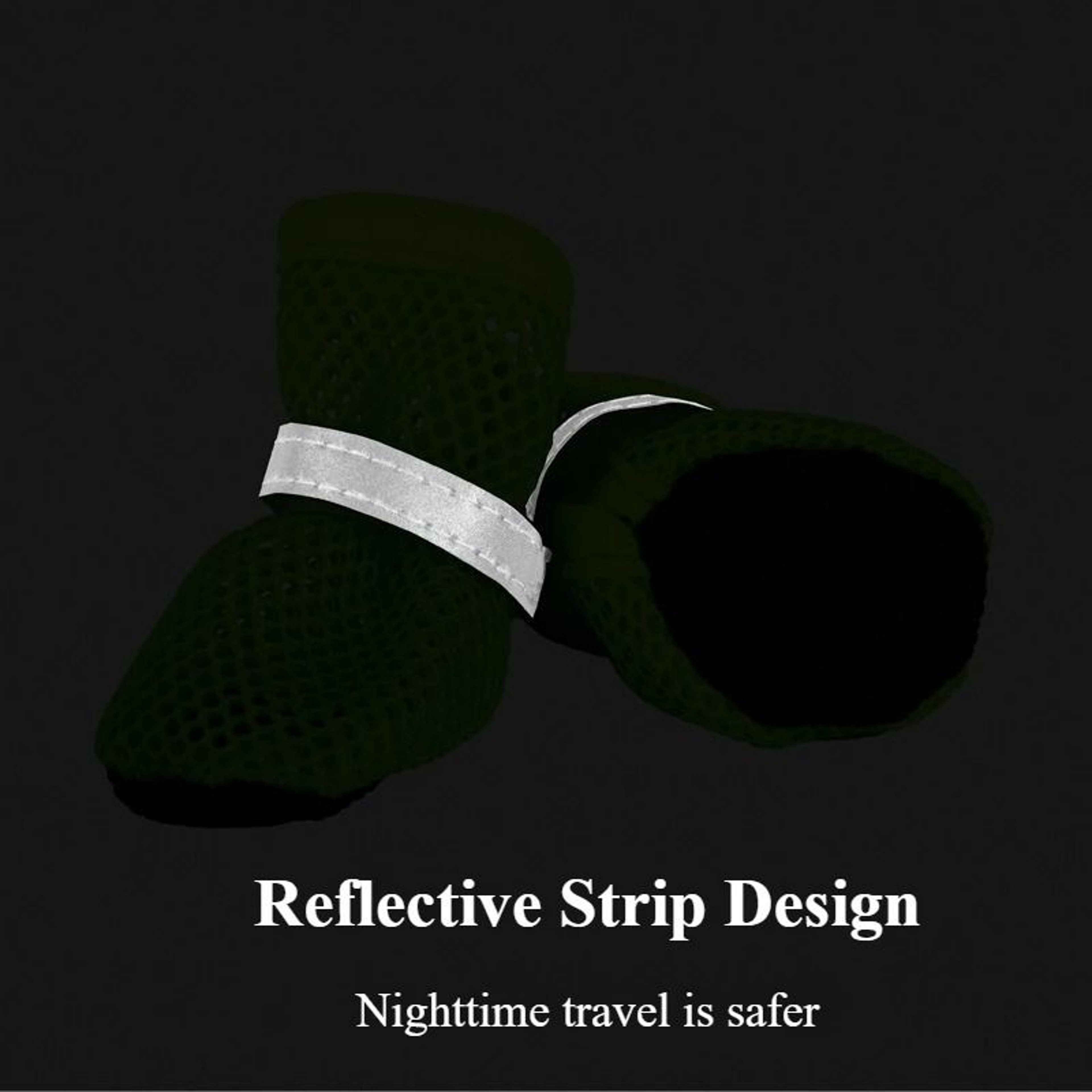 4PCS Breathable Dog Shoes AntiSlip Summer Paw Protector Boots 12