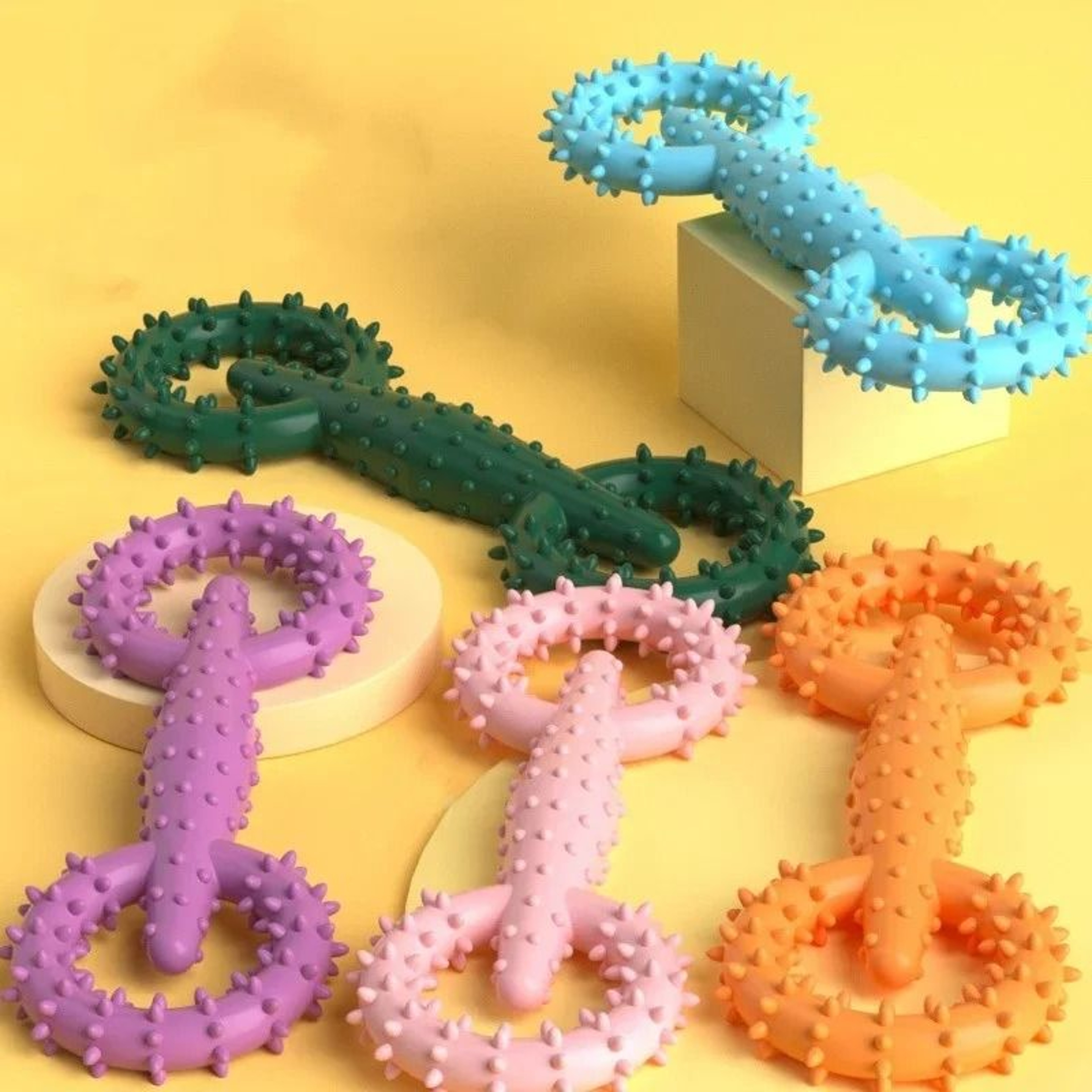 Durable Dog Pull Ring Toy Interactive Puppy Chew And Teeth Cleaning Toy 0