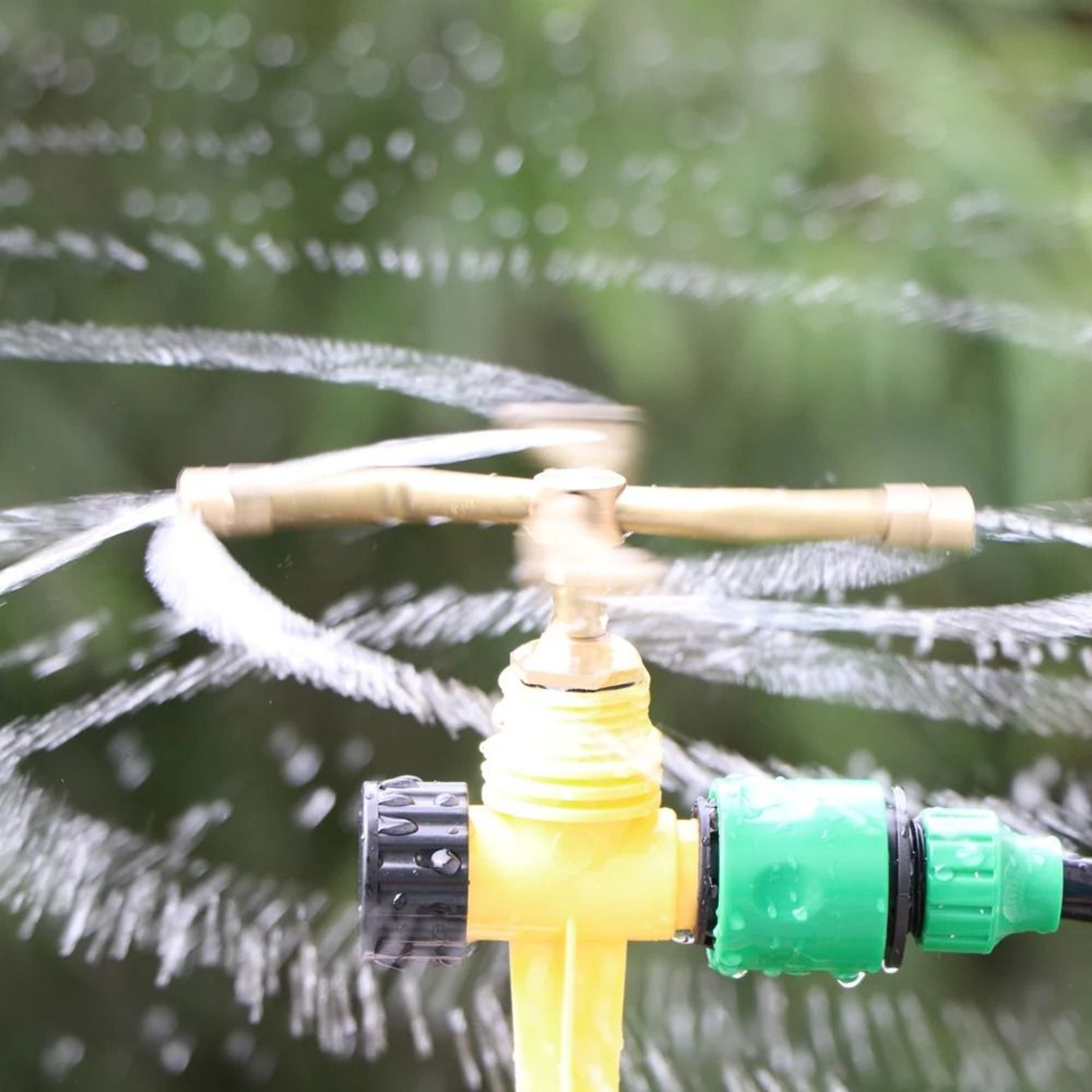 360 Rotating Brass Sprinkler 2 3 4 Arm Lawn Irrigation Nozzle 8