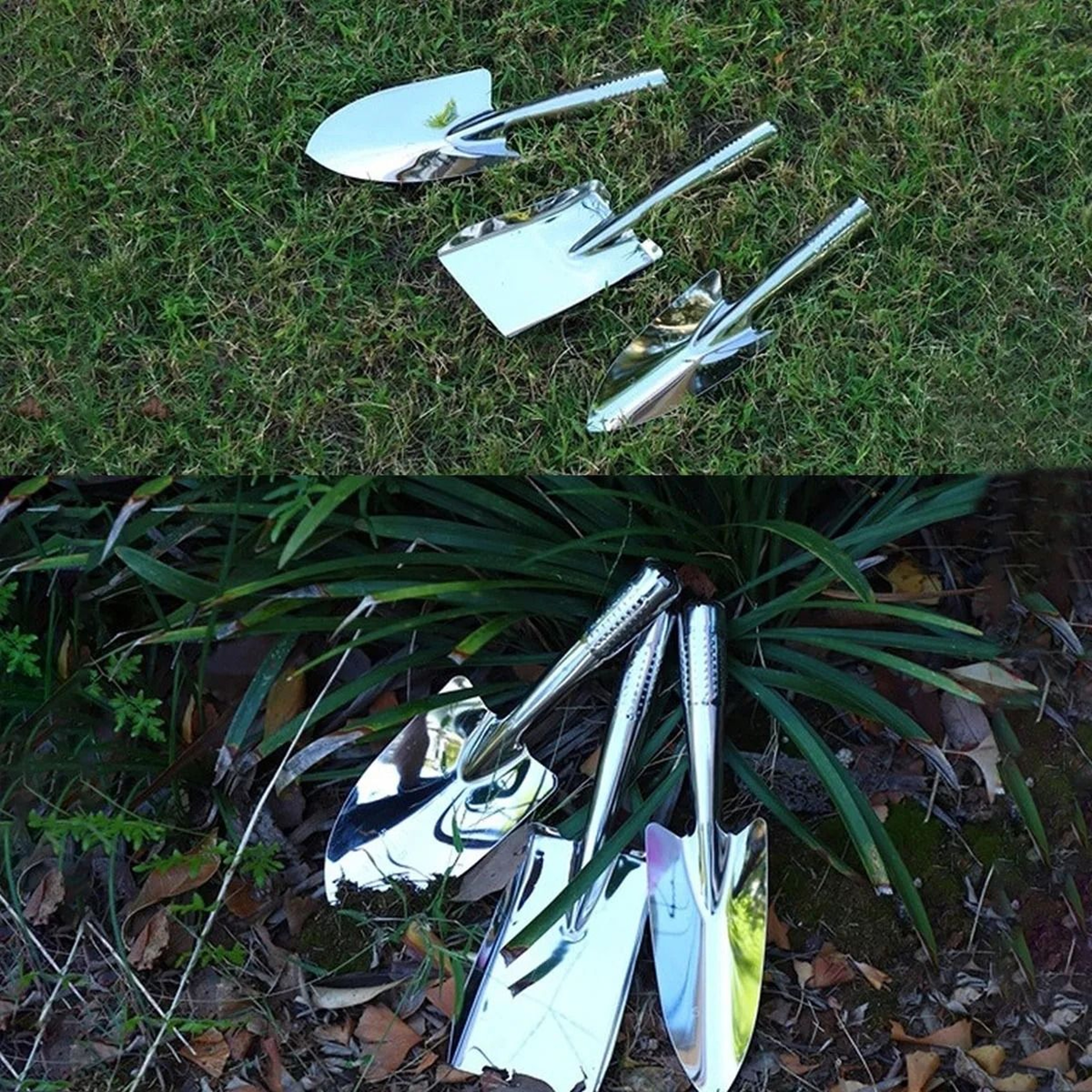 3Piece Mini Garden Tool Set Stainless Steel Shovel Rake And Trowel For Succulents 5
