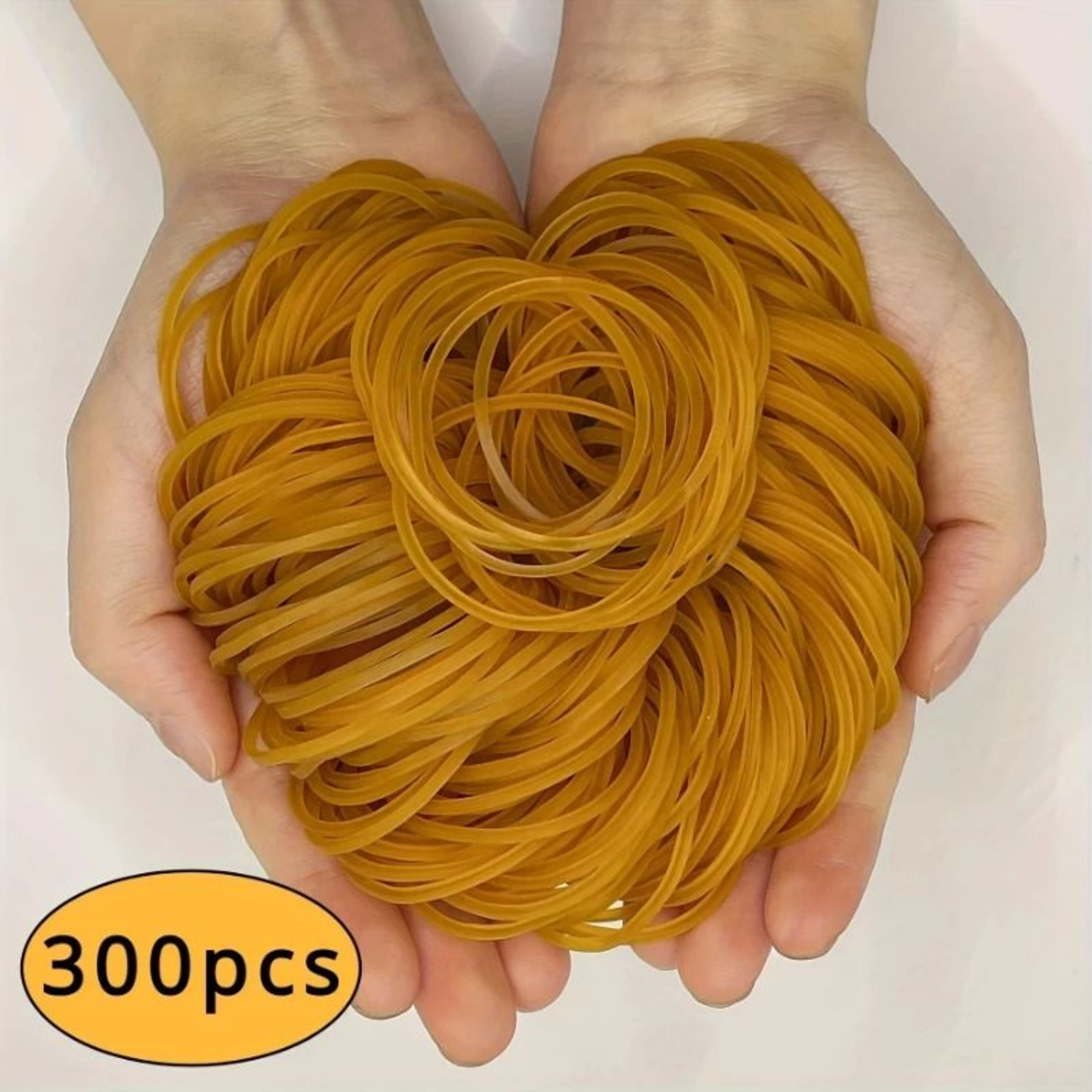 38mm Natural Rubber Bands High Elastic Yellow Multipurpose Set 2