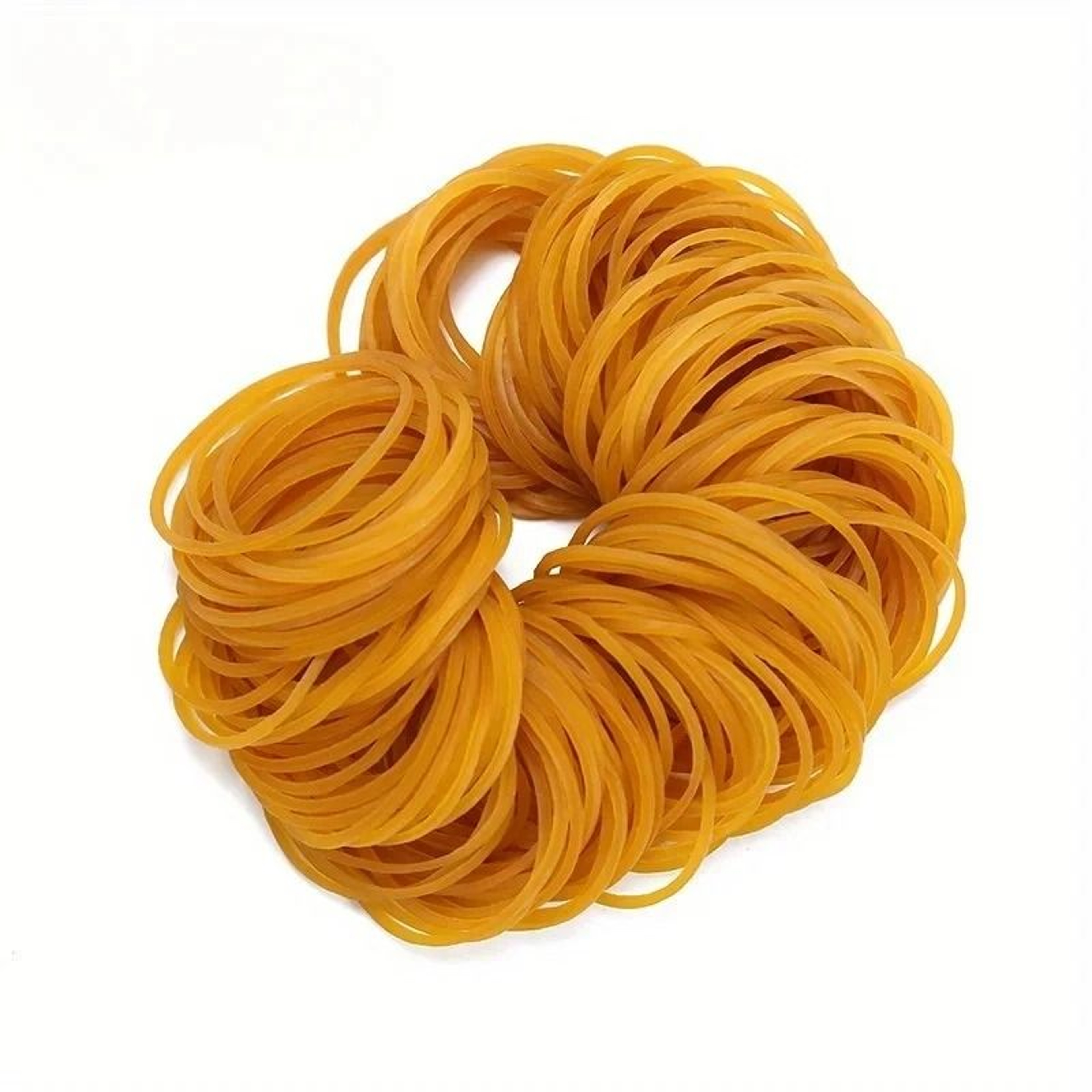 38mm Natural Rubber Bands High Elastic Yellow Multipurpose Set 4