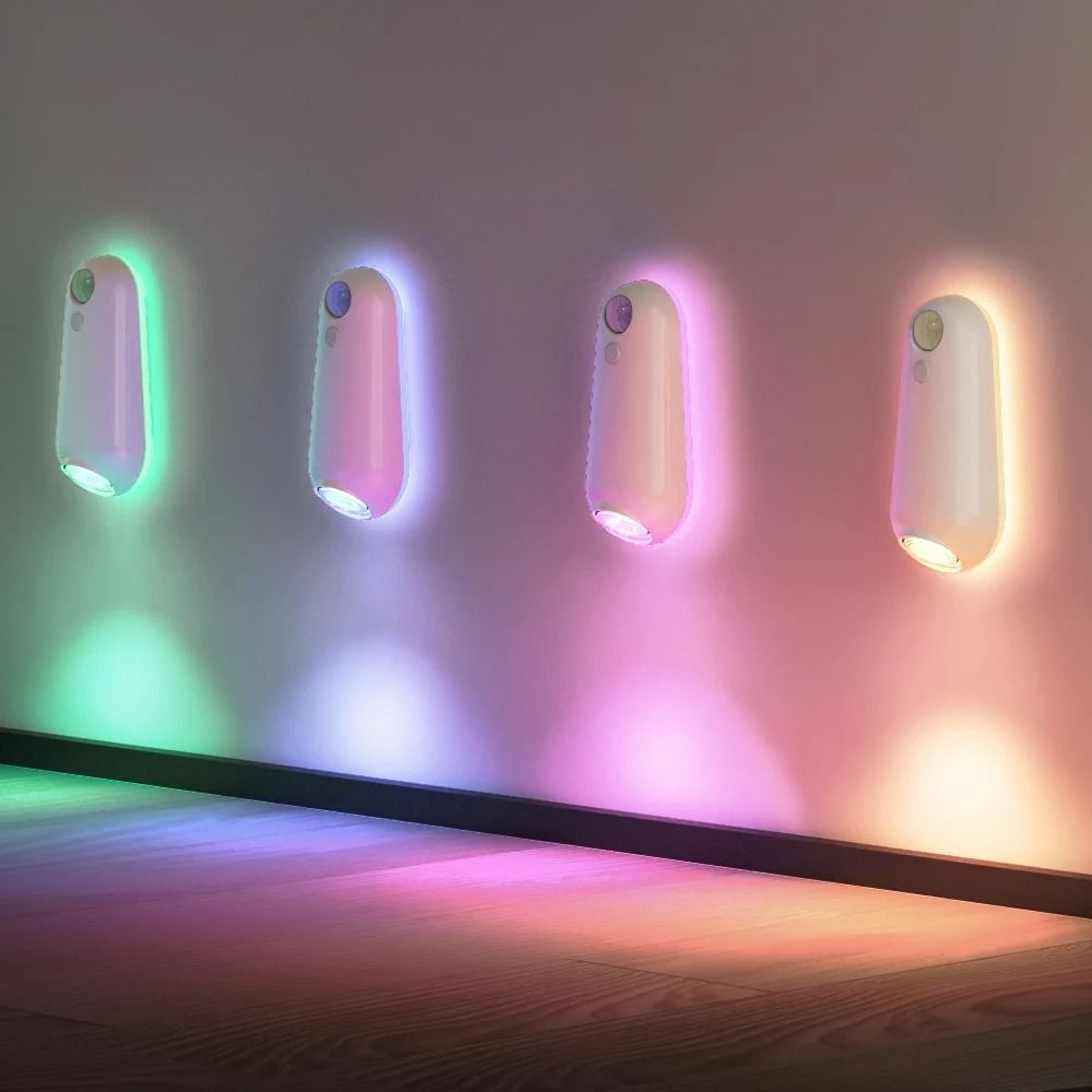 USB Rechargeable Motion Sensor Toilet Light With 8Color LED Night Glow 3