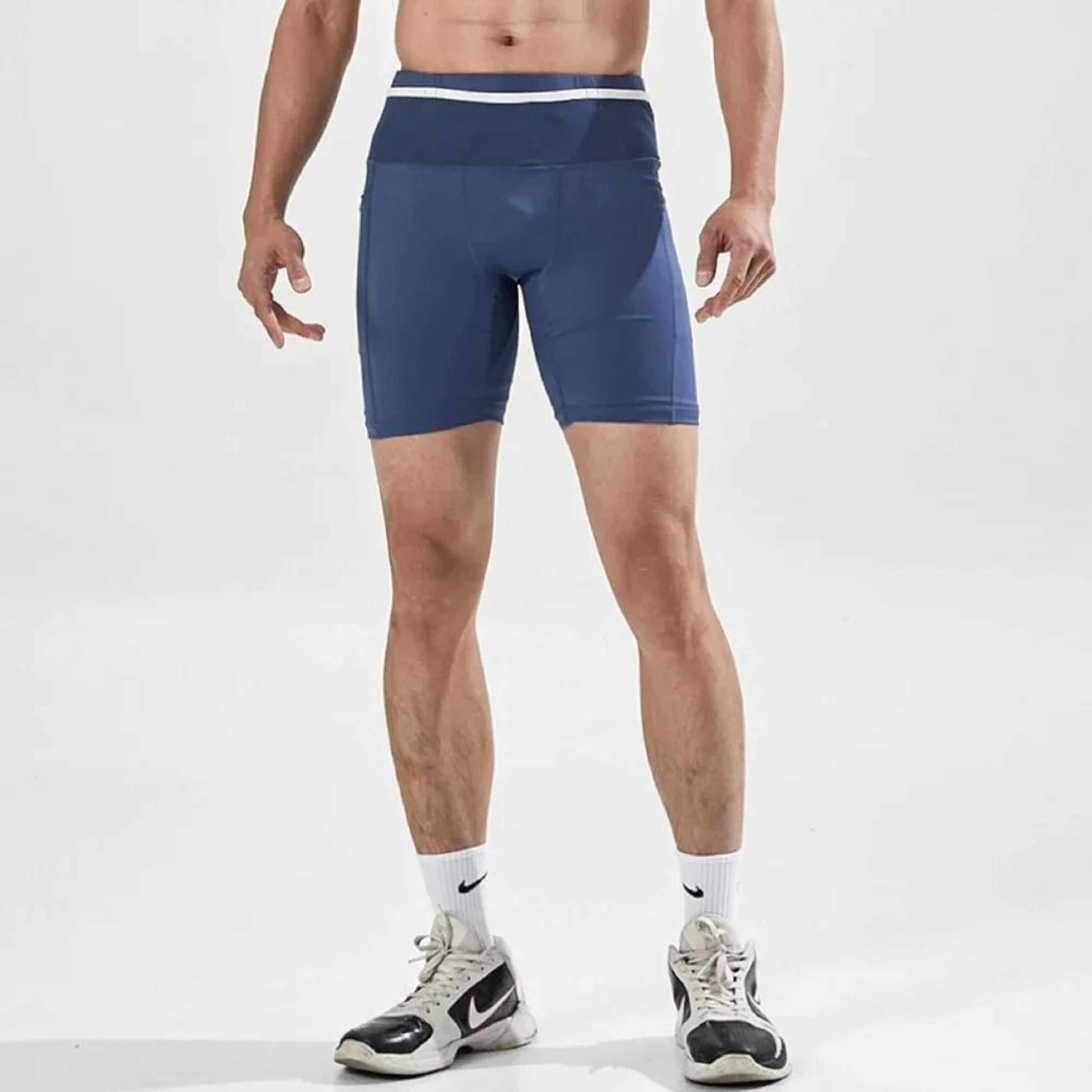 Mens Compression Running Shorts 30 QuickDry MultiPocket Training Tights 1