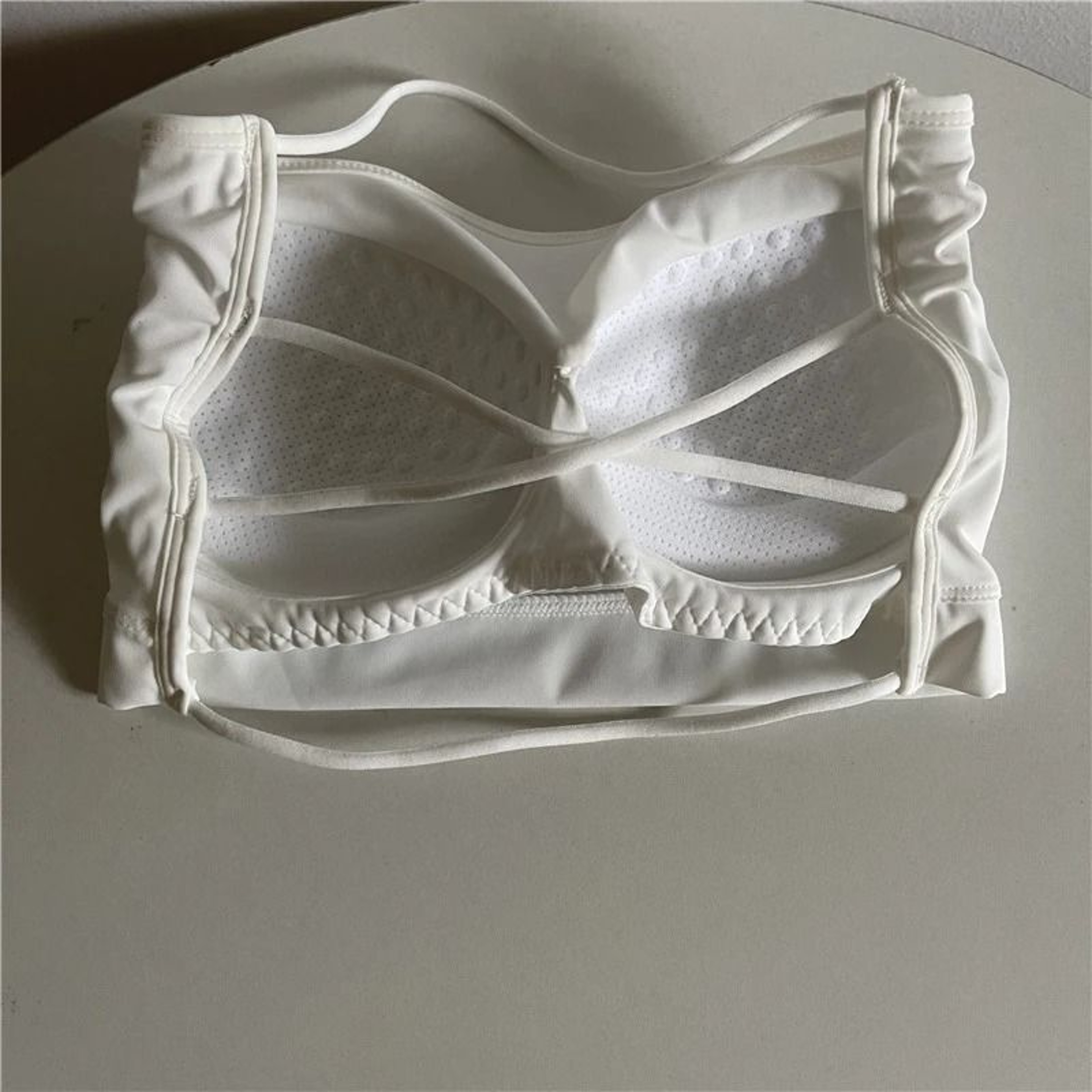 Womens Ice Silk Strapless Bra Seamless Padded Push Up Tube Top 2