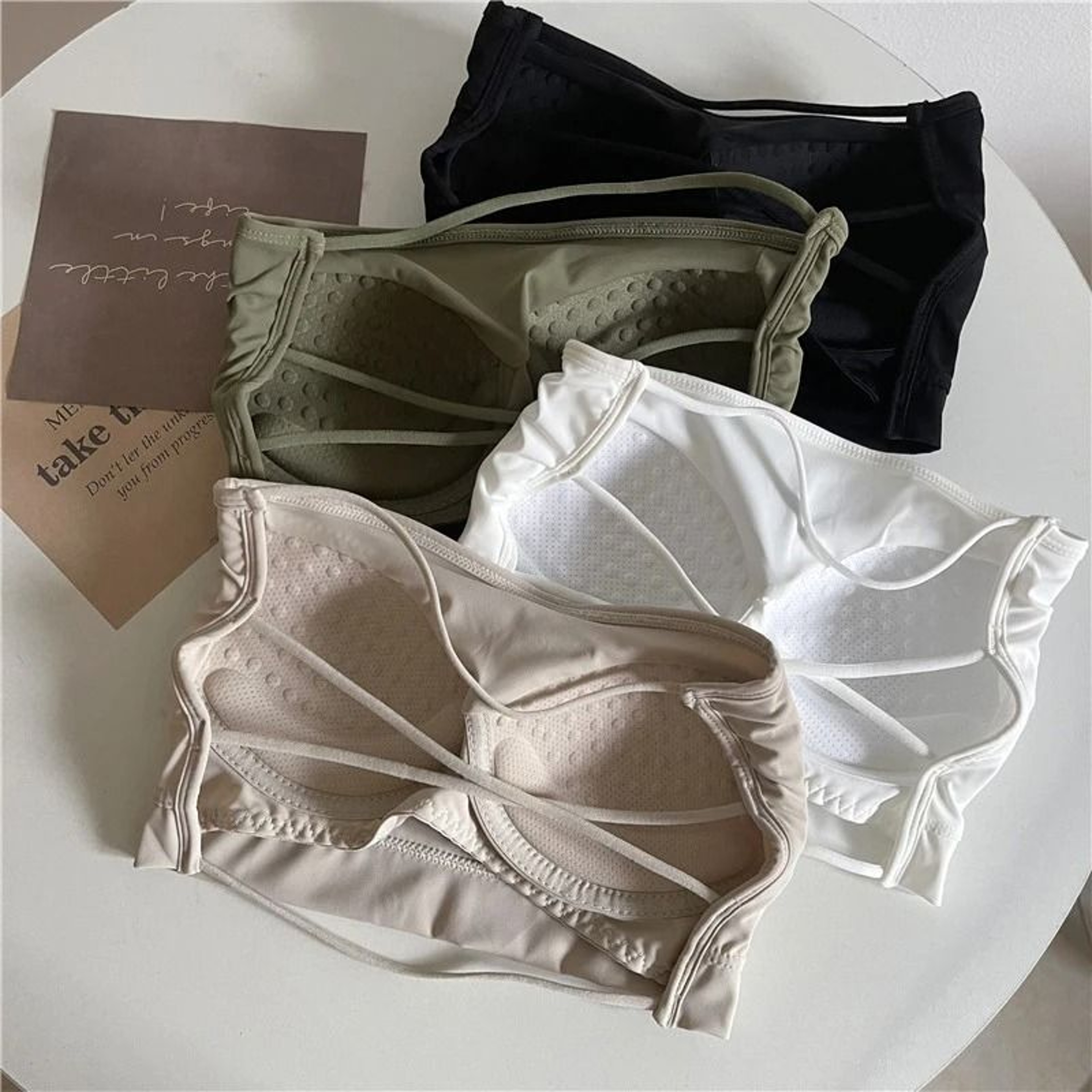 Womens Ice Silk Strapless Bra Seamless Padded Push Up Tube Top 8