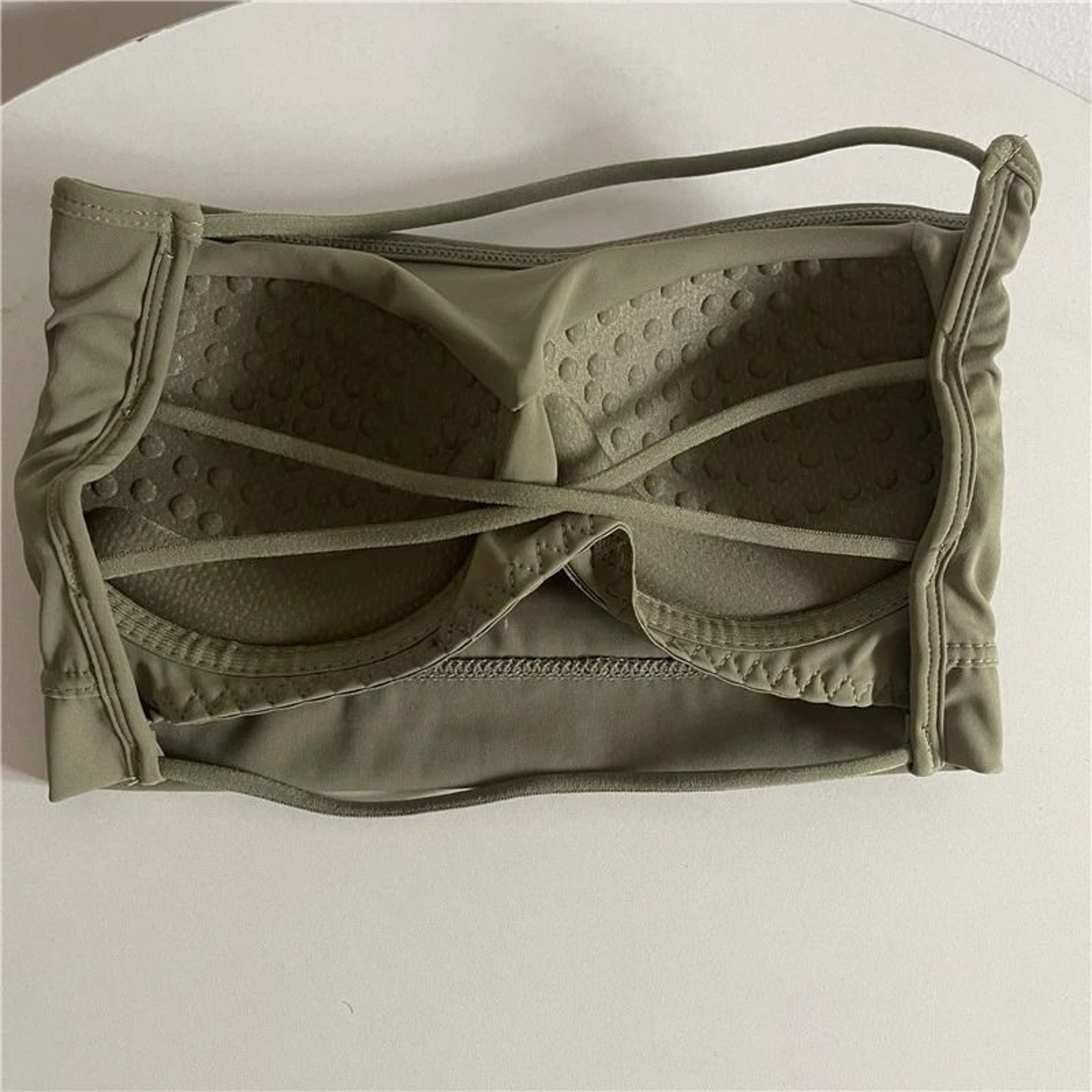 Womens Ice Silk Strapless Bra Seamless Padded Push Up Tube Top 4