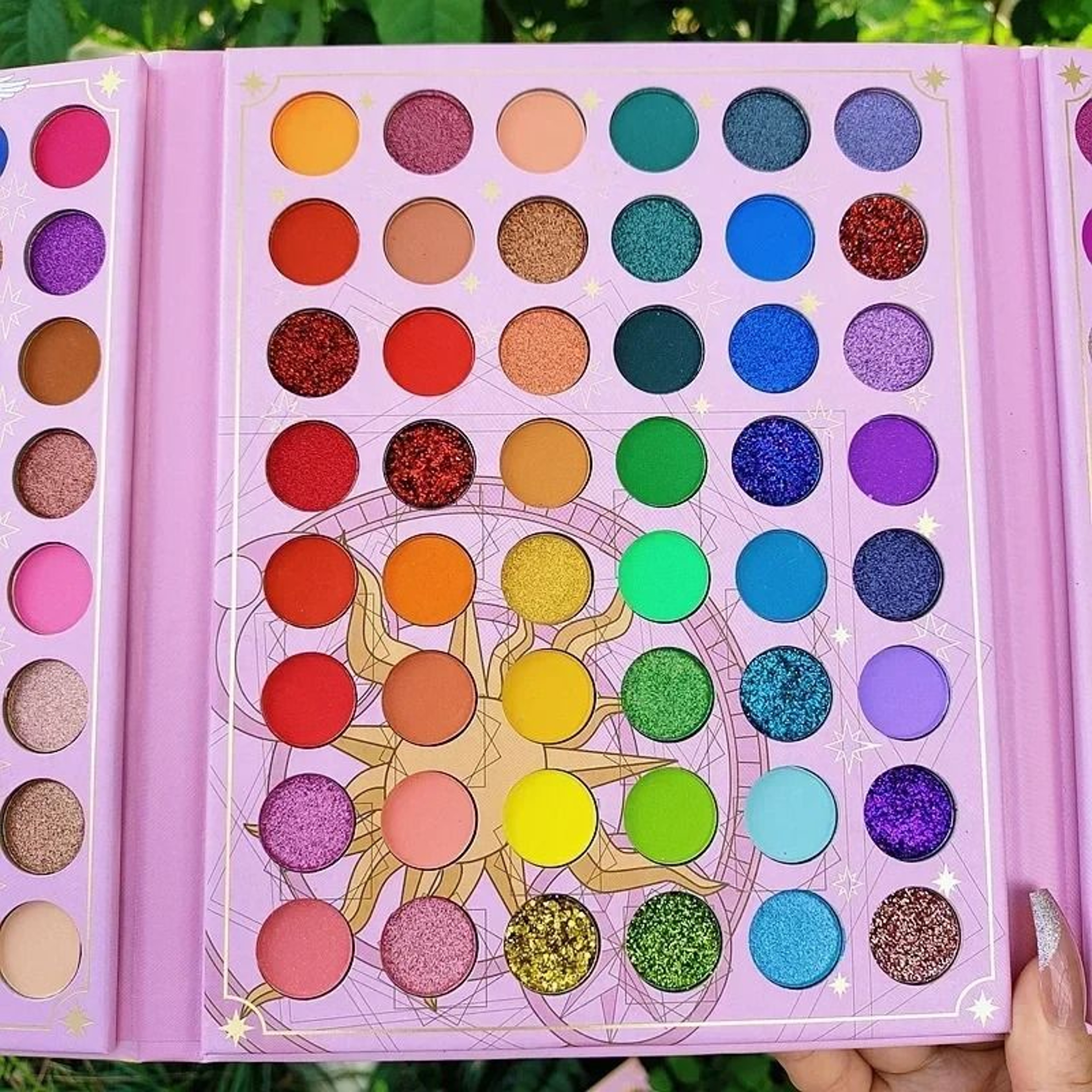 96 Color Neon Eyeshadow Palette Matte Shimmer Glitter Stage Makeup 7
