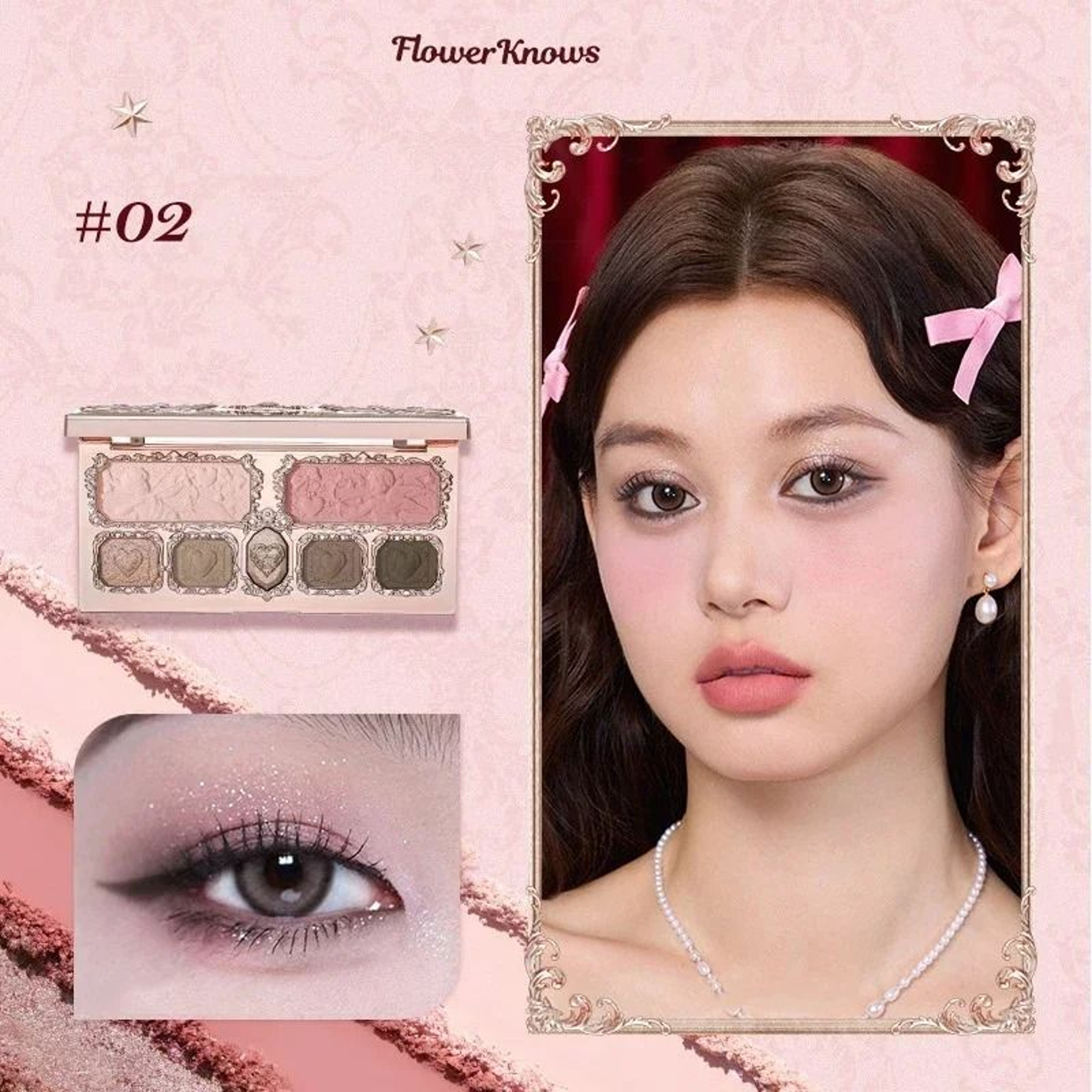 6 Color Swan Inspired Eyeshadow Palette Matte Shimmer Pearl Glitter Makeup 5